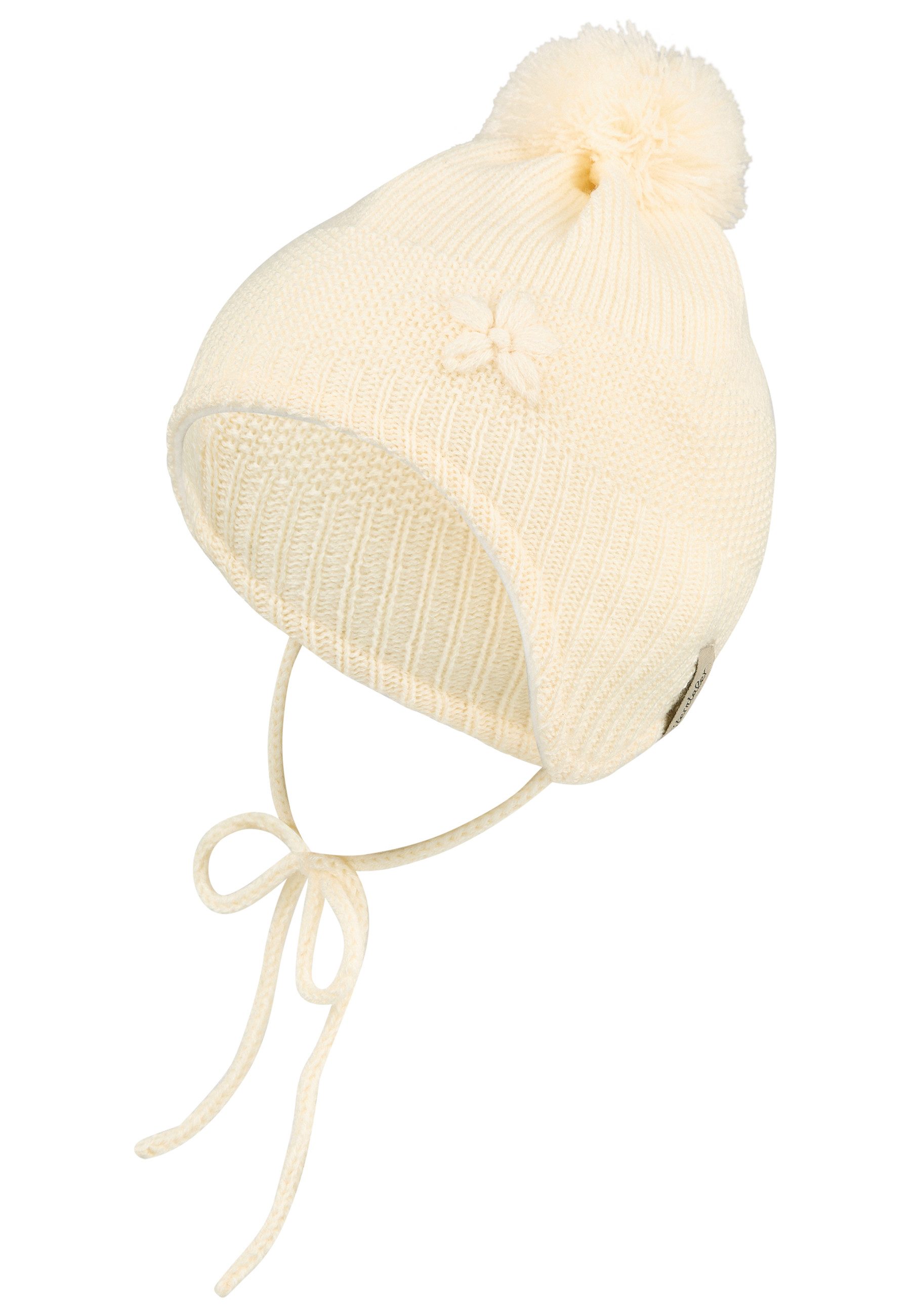 Sterntaler® Strickmütze Sterntaler® Bommelmütze Blume Mützen, günstig online kaufen