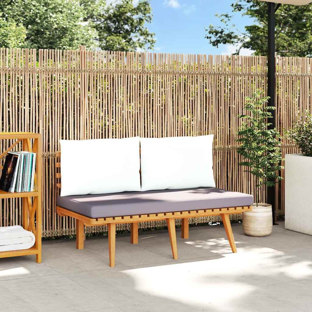 vidaXL Sofaelement Gartenbank mit Kissen 115 cm Massivholz (1 St)
