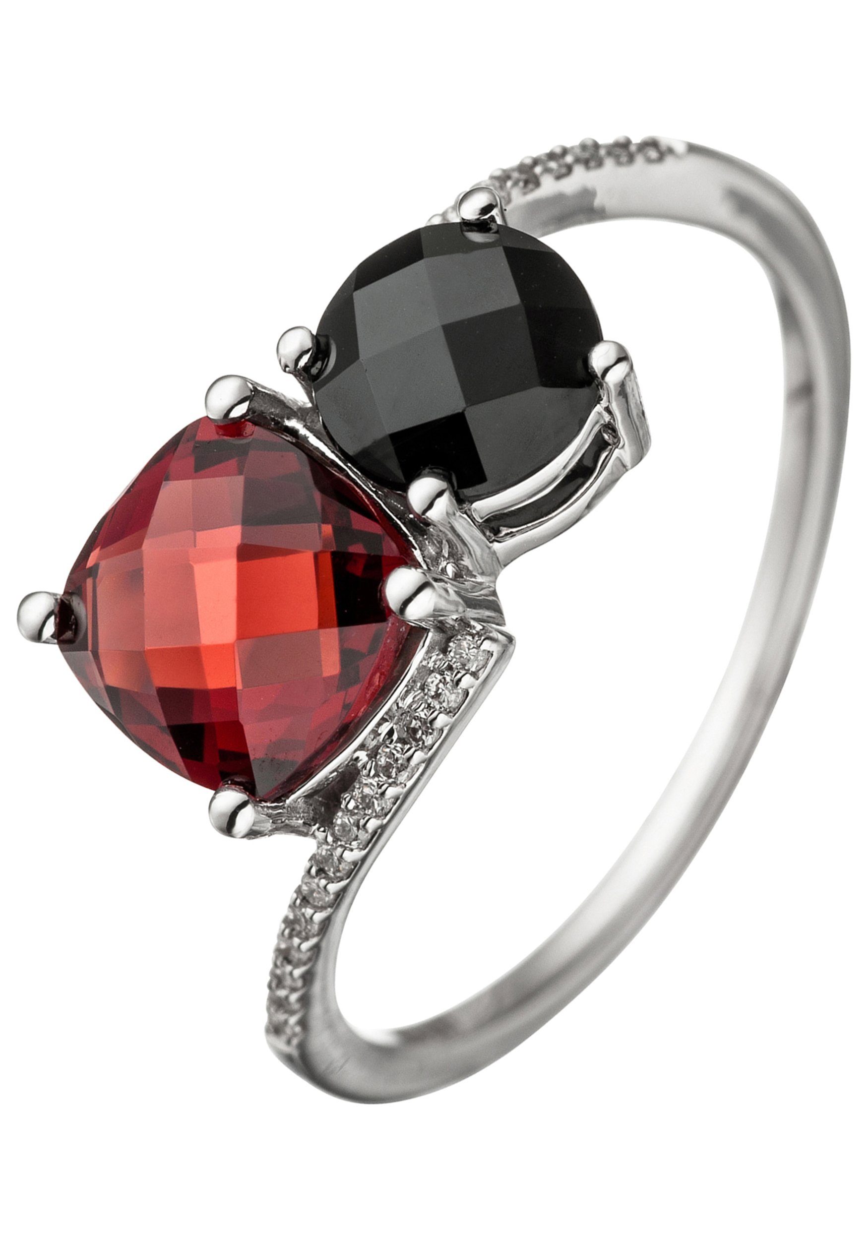 JOBO Diamantring, 585 Weißgold mit 24 günstig online kaufen