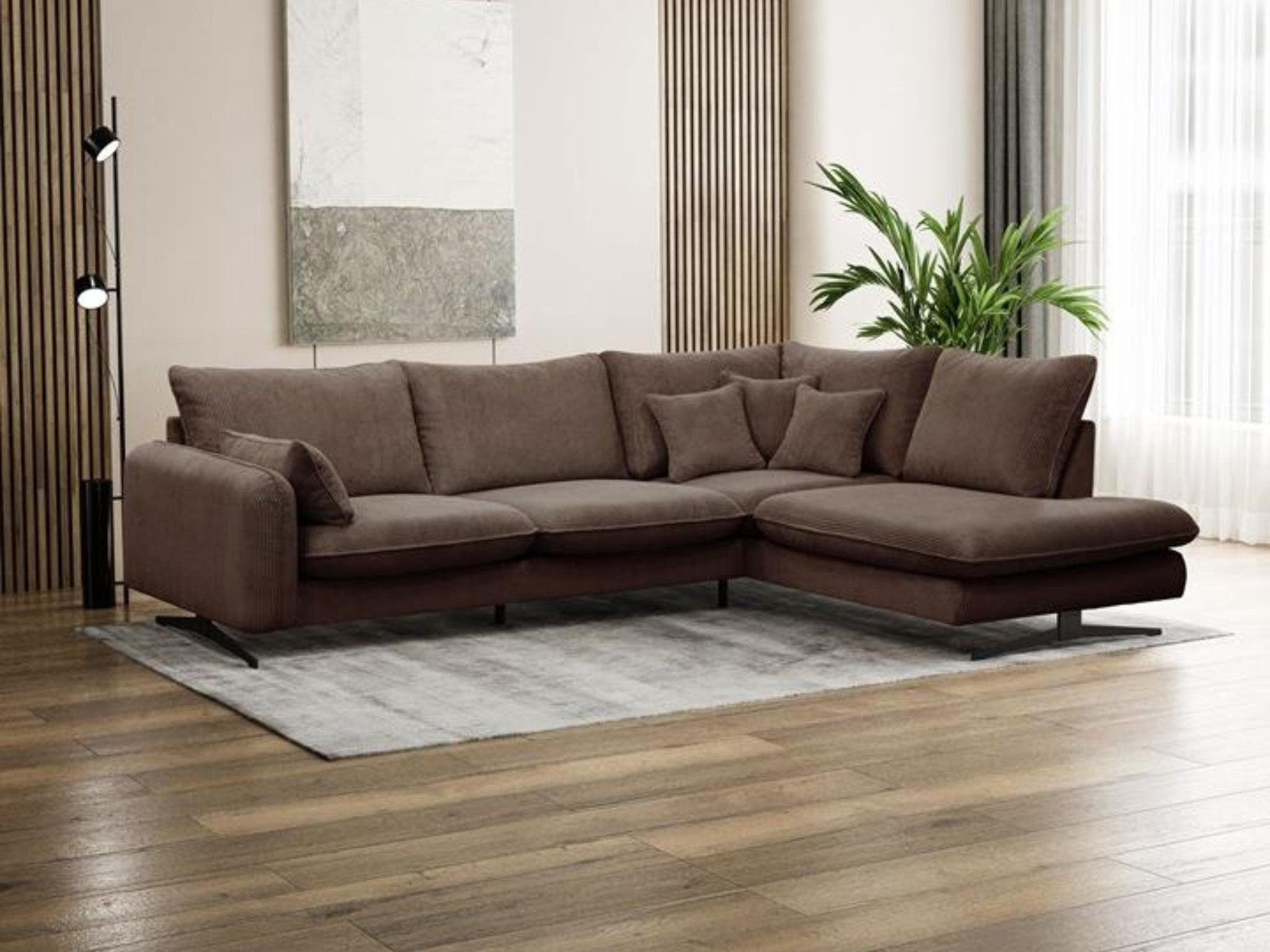 Beautysofa Ecksofa Prince, L-Form Polstersofa aus Cord-Bezug günstig online kaufen