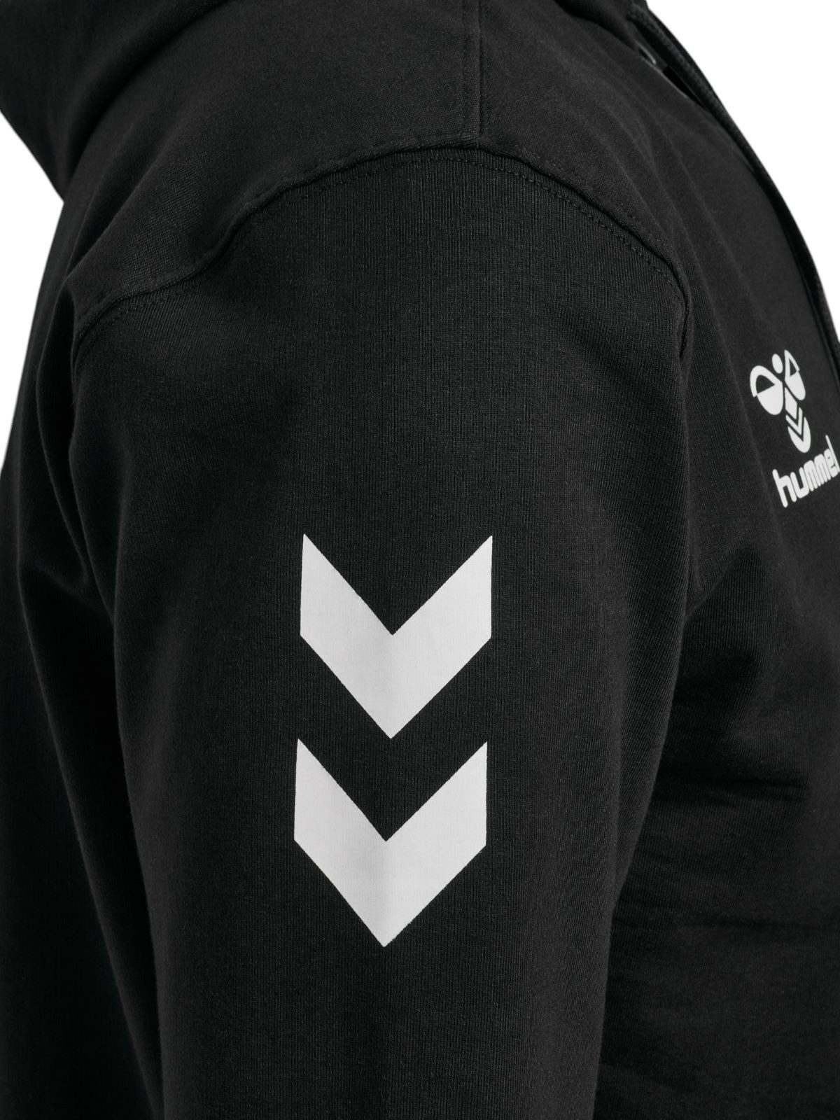 hummel Trainingsjacke hmlGO 2.0 Chevron Full-Zip Hoodie (Baumwolle, mit Kapuze) schwarz