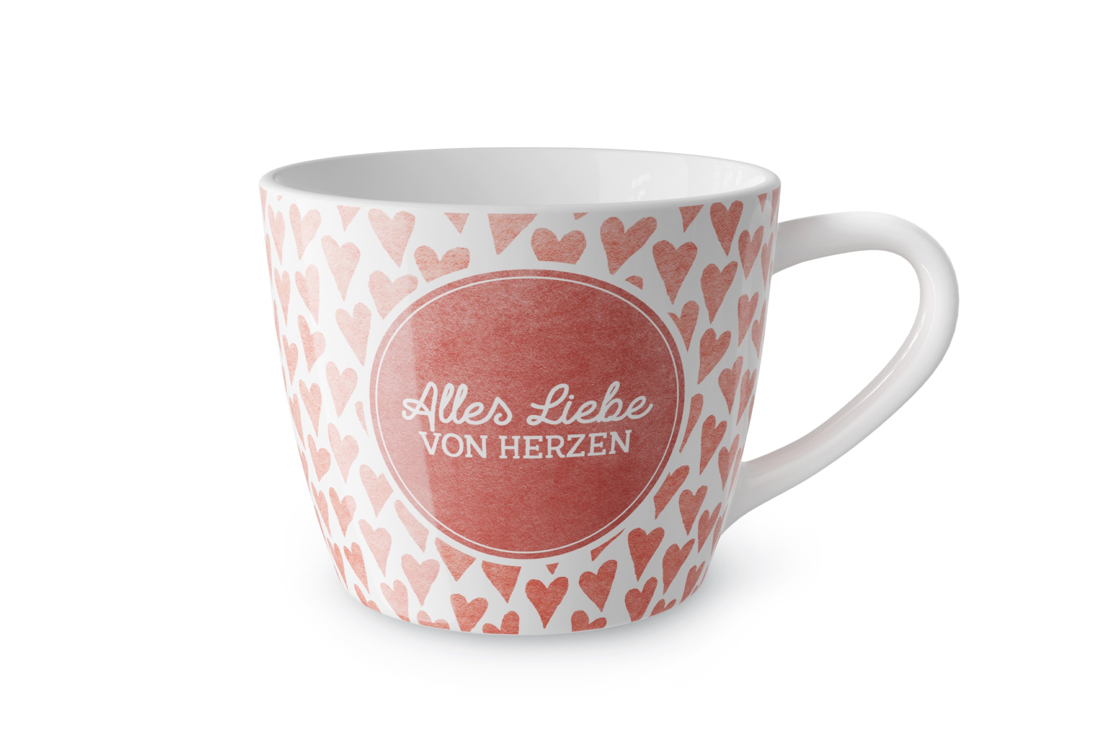 La Vida Tasse Kaffeetasse Teetasse Tasse Maxi Becher für dich la vida "Alles, Material: Porzellan