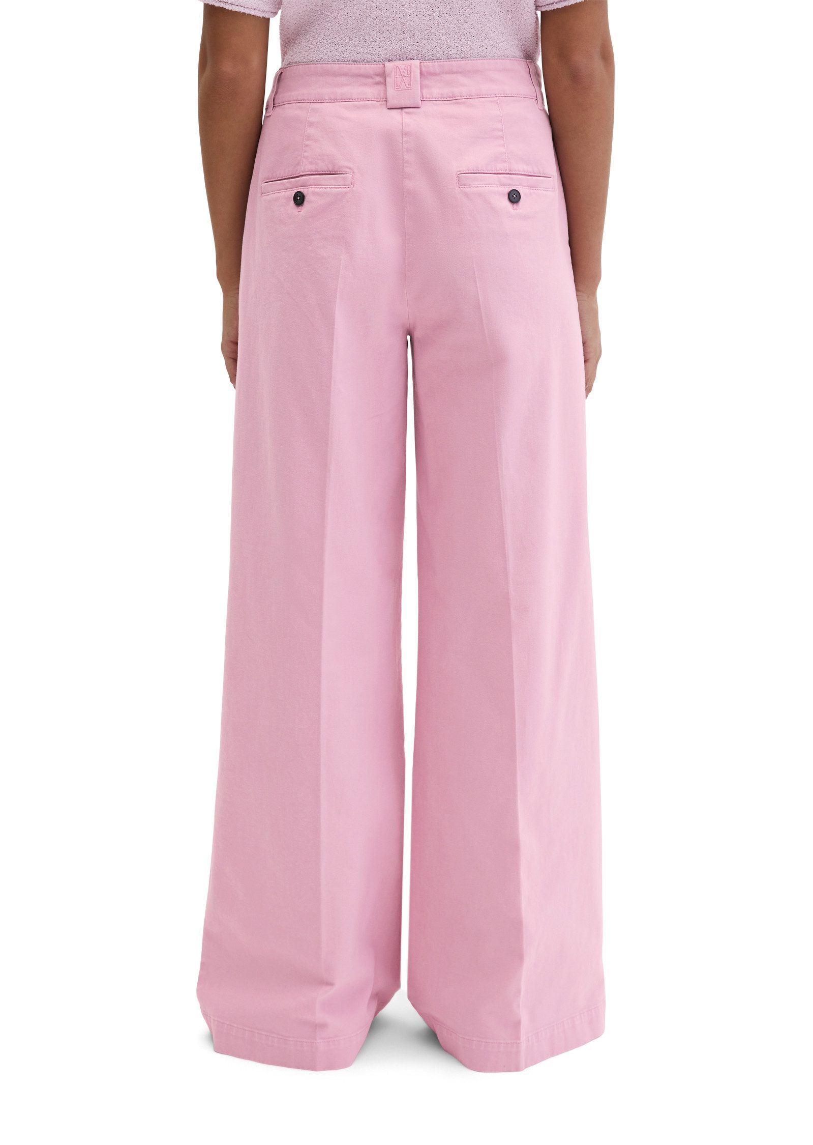 Marc O'Polo Bügelfaltenhose Model Margo wide aus Organic Cotton-Twill günstig online kaufen