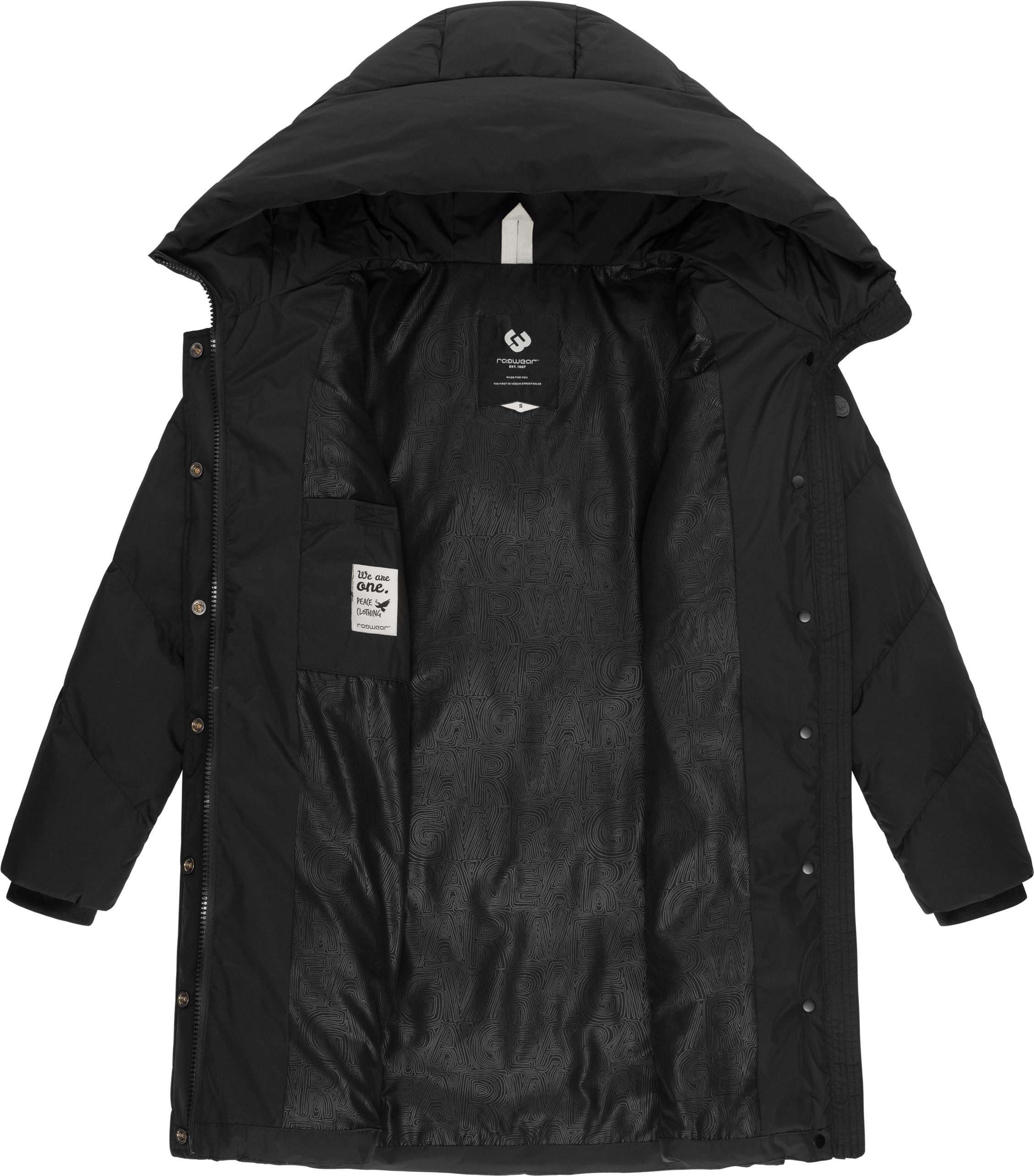 Ragwear Kurzmantel Avelin Wasserdichter gesteppter Damen Wintermantel