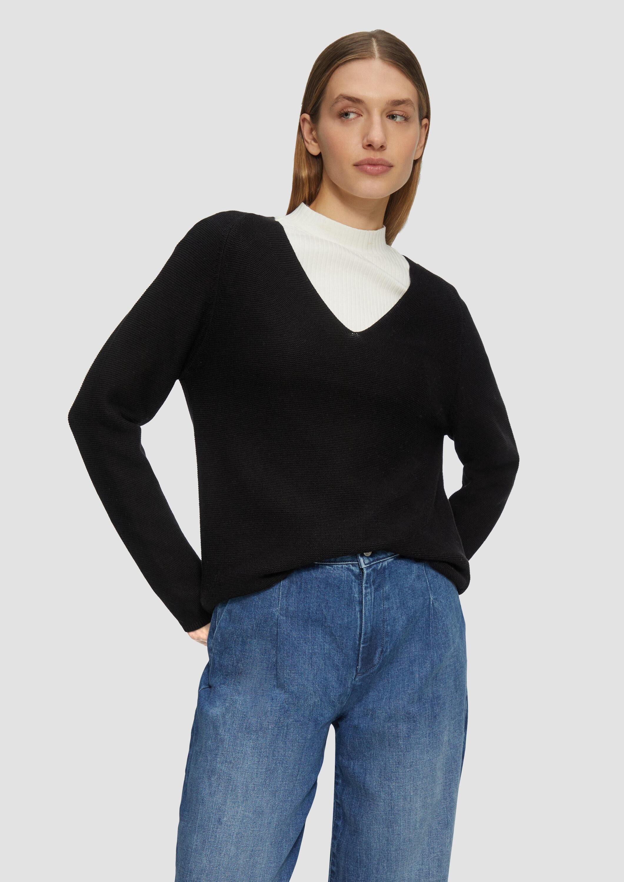 s.Oliver Longpullover Strickpullover (1-tlg) günstig online kaufen