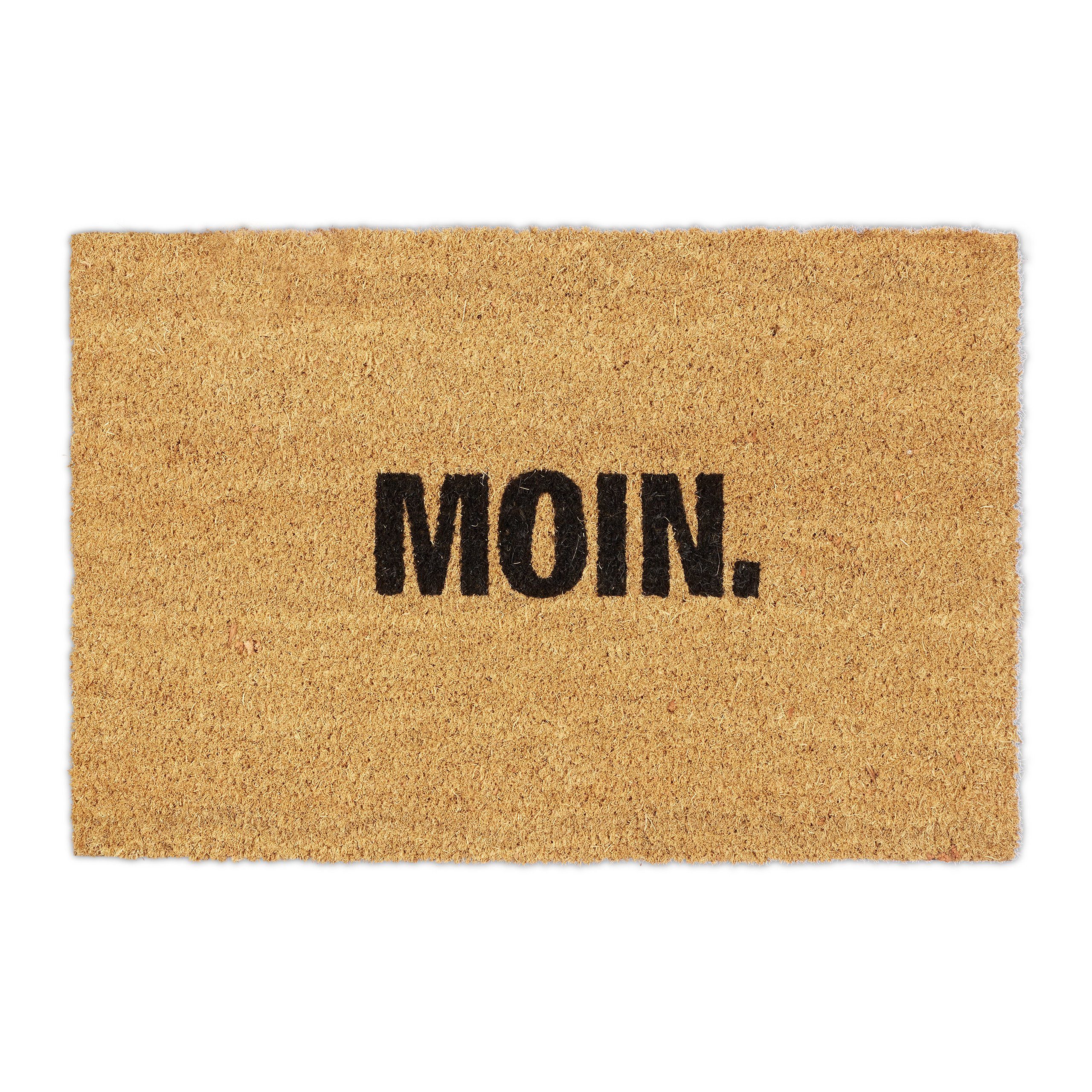 relaxdays Fußmatte Kokos "Moin.", Höhe: 15 mm günstig online kaufen