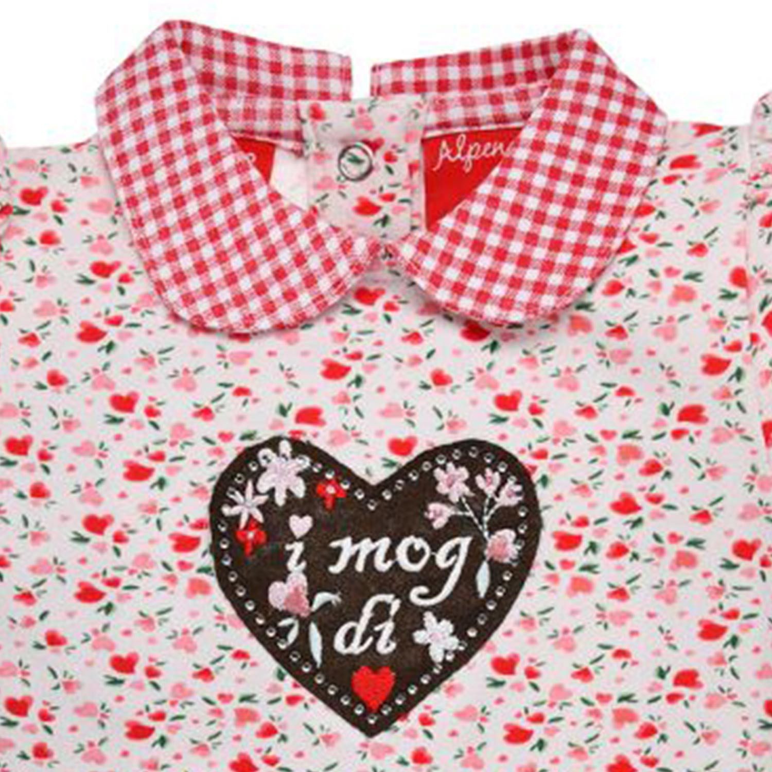 BONDI Strampler BONDI Baby Halbarm Body 'I Mog Di' 86992, Blumena