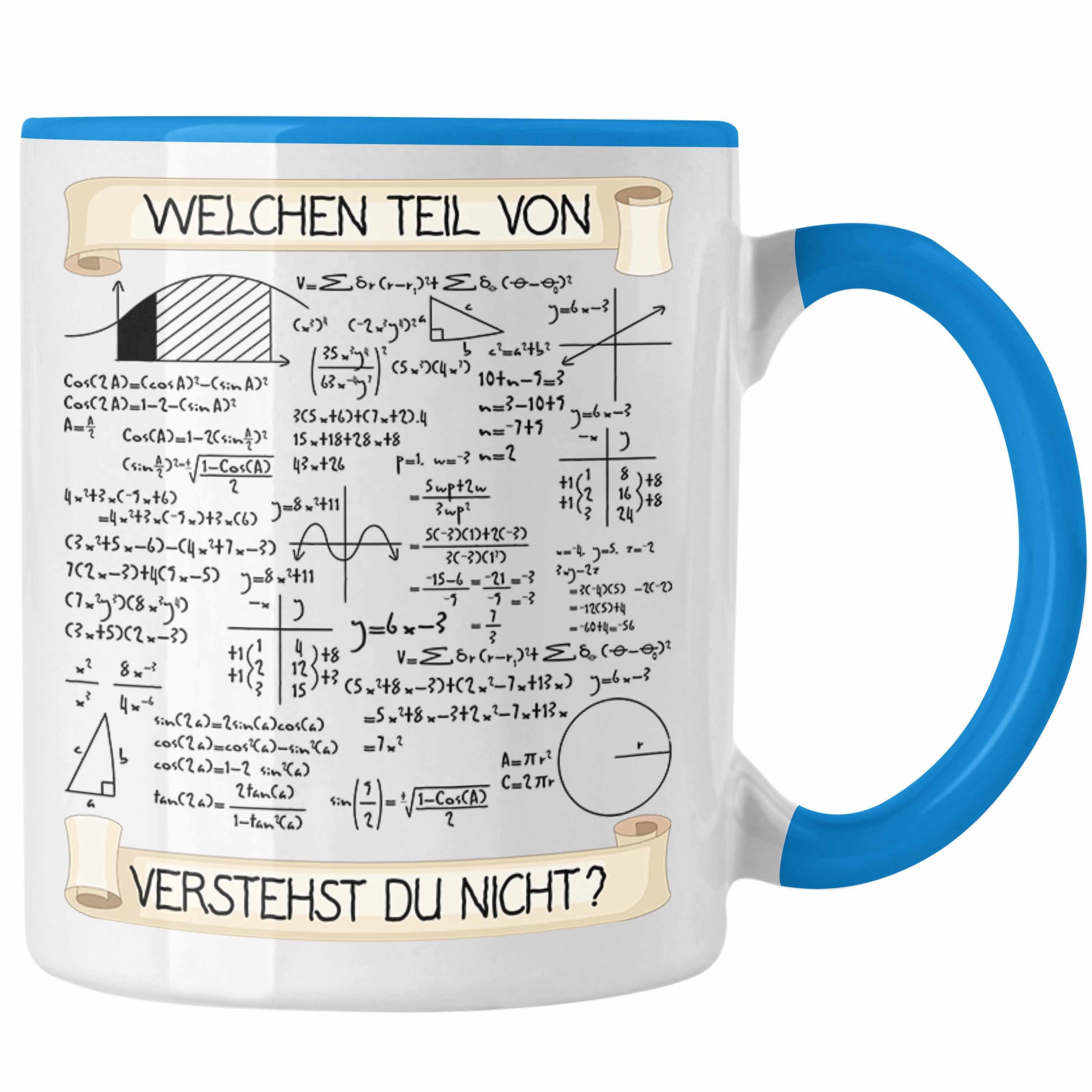 Trendation Tasse Welchen Teil von Verstehst du Nicht Tasse Mathematiker Geschenkidee Ph Blau