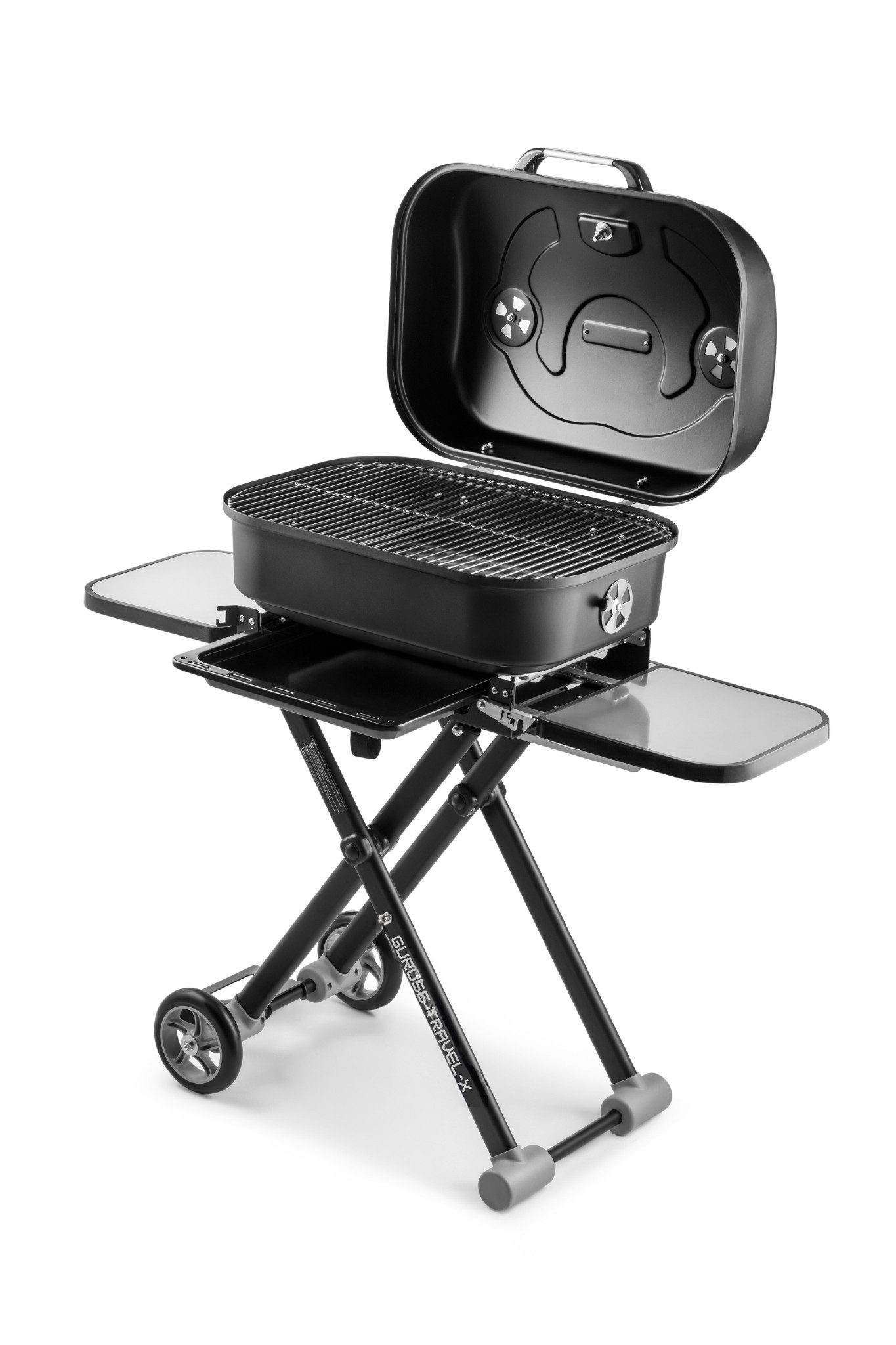 Holzkohlegrill Deckel Barbecue Grill Set Terassengrill mit Abdeckhaube