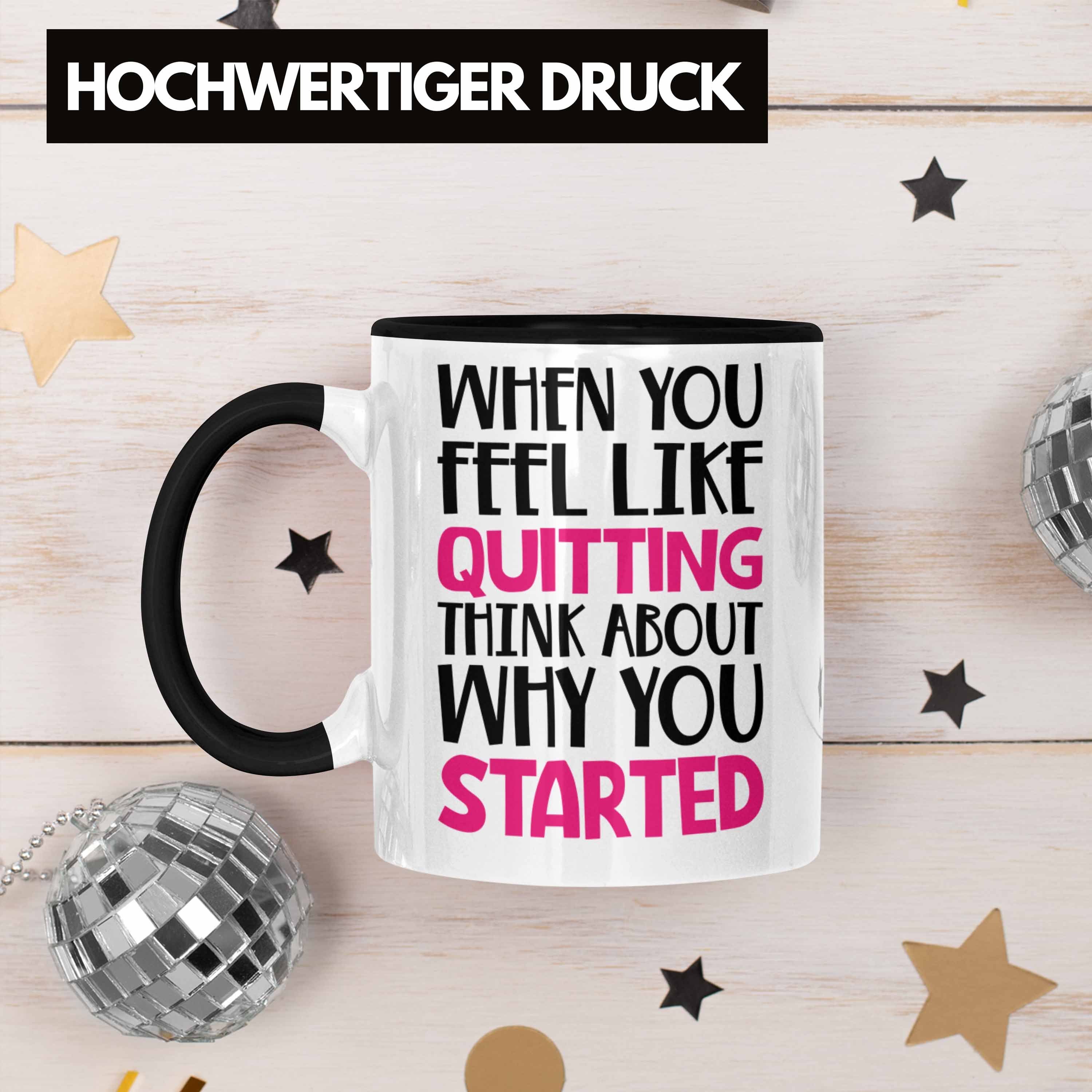 Feel Like Selbstständige - Frauen Trendation Entrepreneur Quitting Schwarz Boss Geschenk Tasse You Motivation Trendation Spruch When Gechenkidee Tasse
