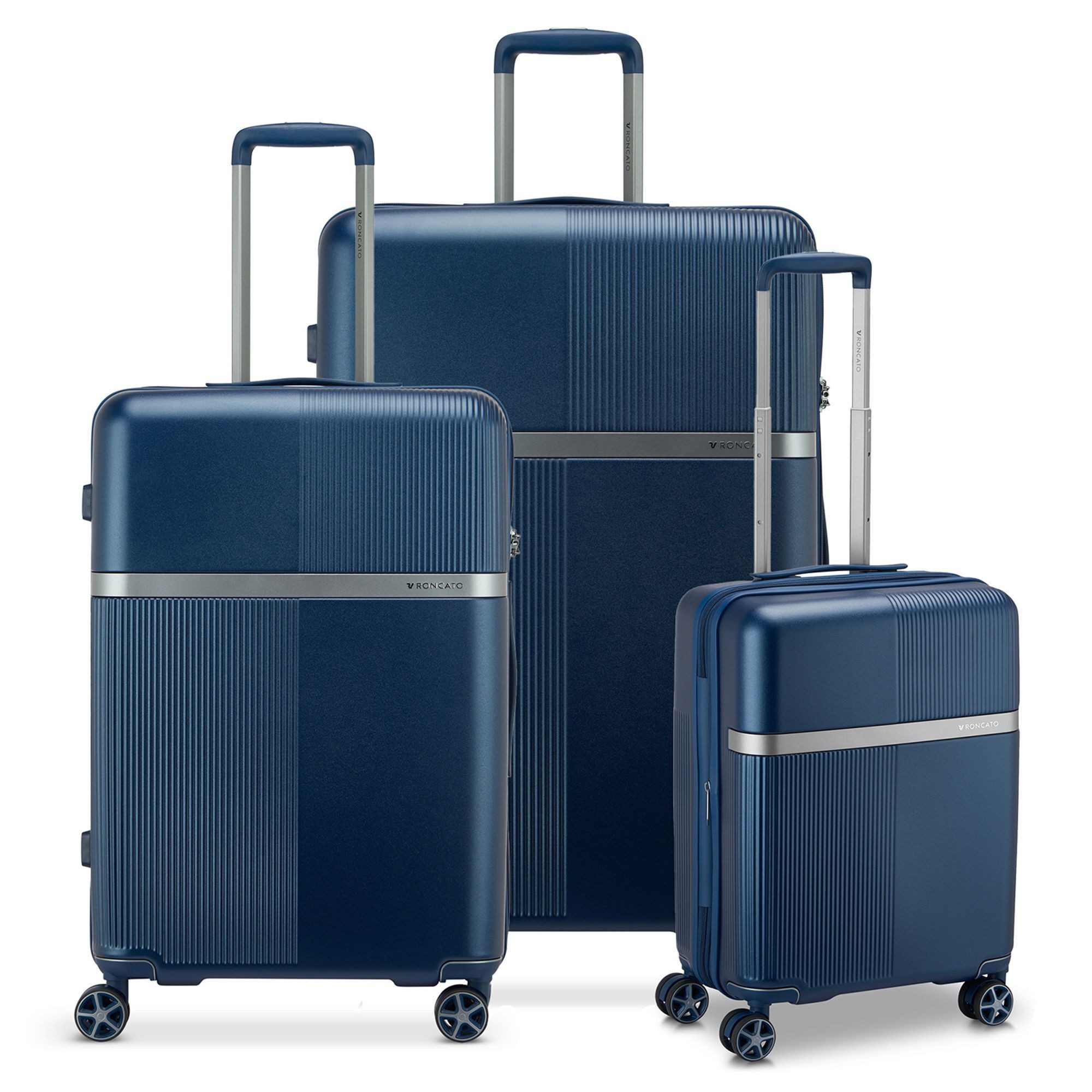 RONCATO Trolleyset Airglam, 4 Rollen, (3-teilig, 3 tlg), Polycarbonat