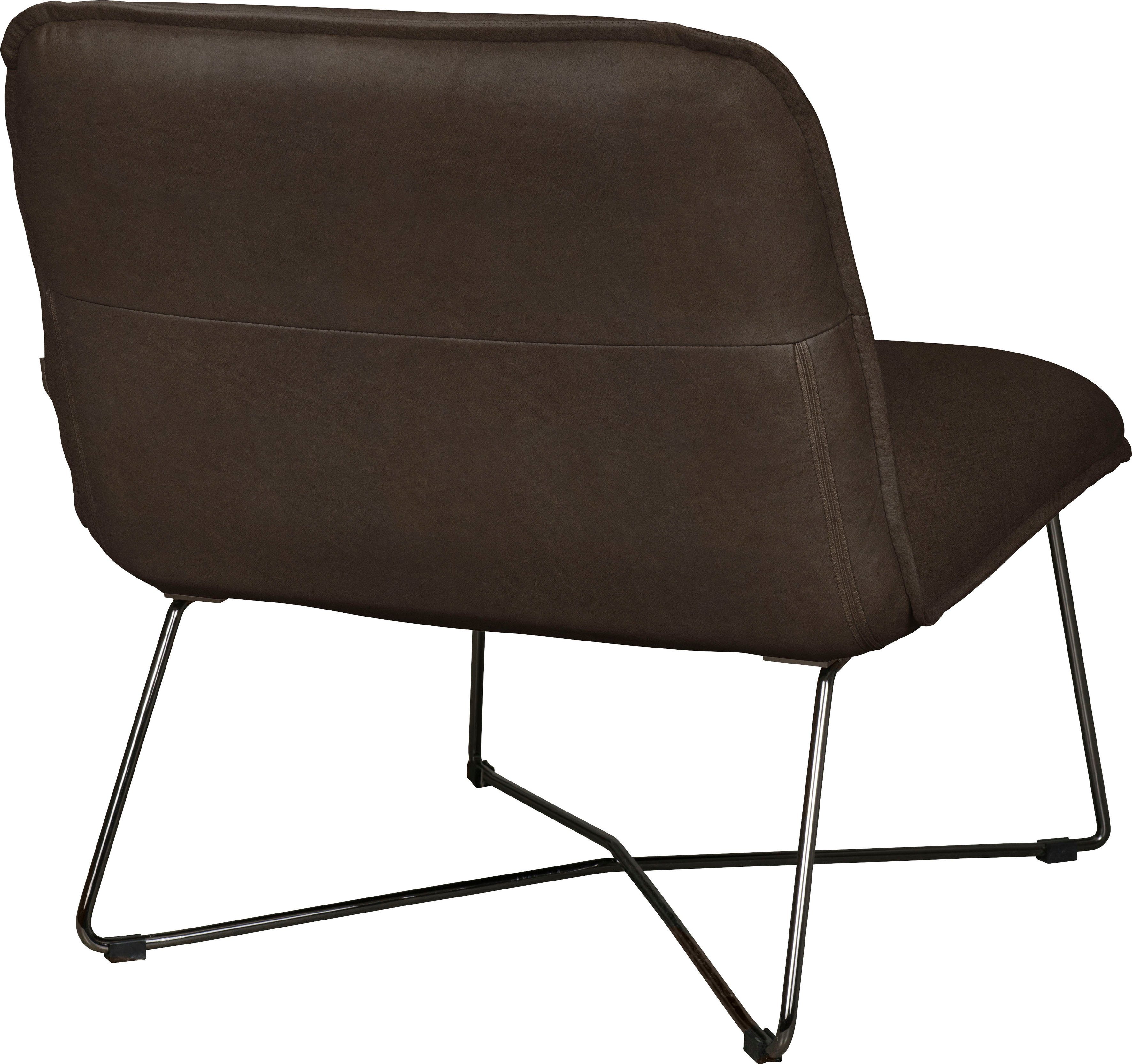 furninova Loungesessel Fly, gemütlicher Loungesessel im skandinavischen brown Design