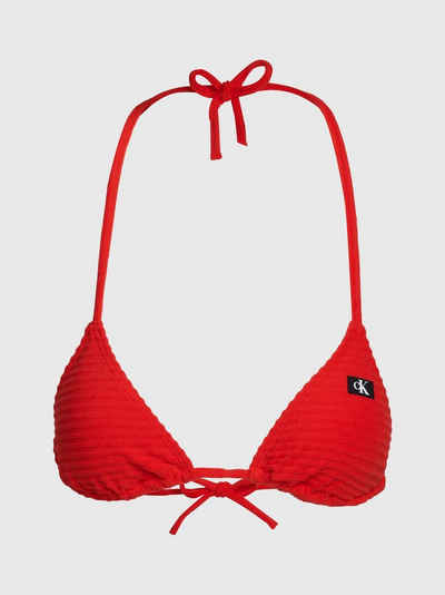 Calvin Klein Swimwear Triangel-Bikini-Top TRIANGLE-RP, mit gerippter Struktur