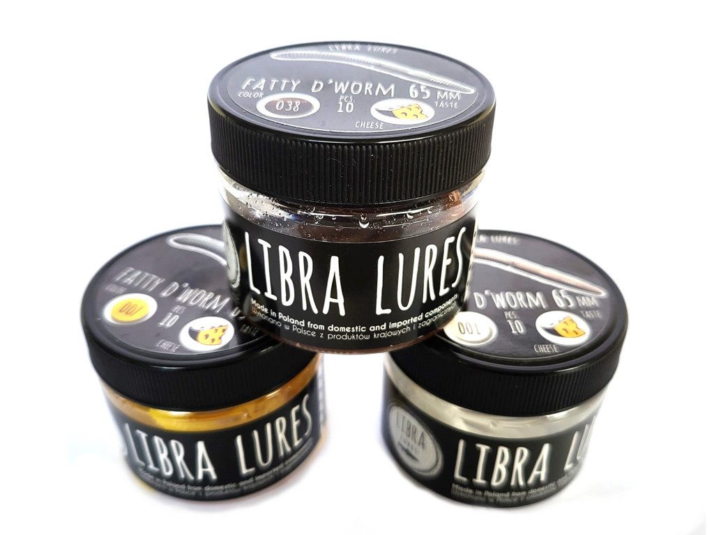 Libra Lures Kunstköder LIBRA LURES SET - FATTY D`WORM CHEESE - 3 Dosen, (Fatty D`Worm 3 er Set, 3-St. 3 er Set), Effektiver Lauf, Exzellente Verarbeitung