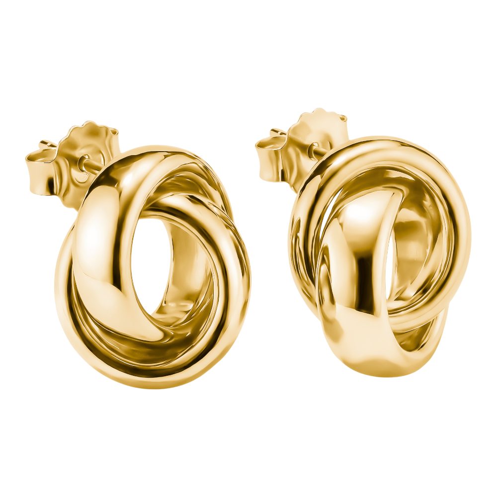 THOMAS SABO Paar Ohrstecker H2358-M01-39, Vergoldet, Knoten