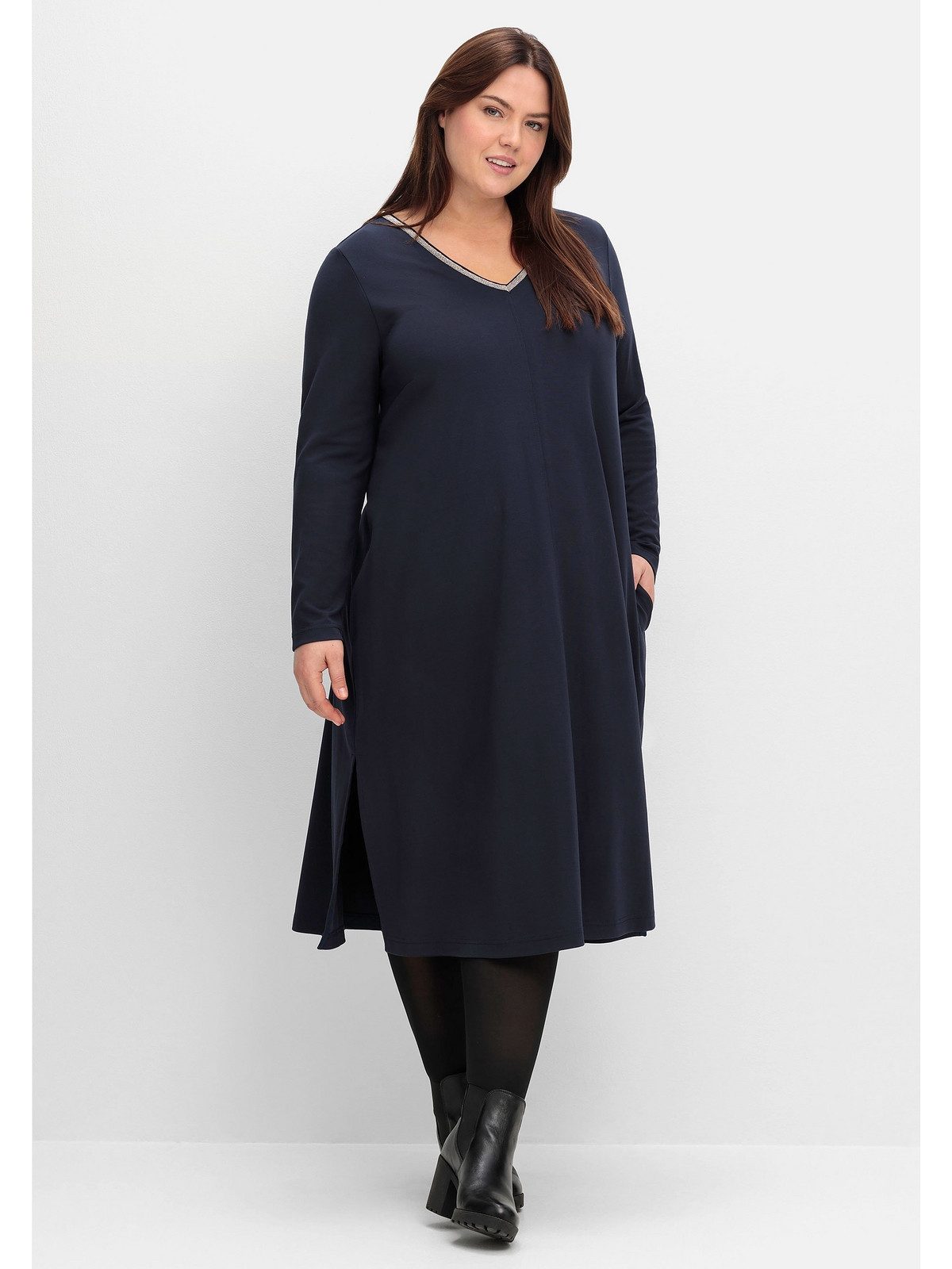 Sheego Jerseykleid Große Größen in A-Linie, günstig online kaufen