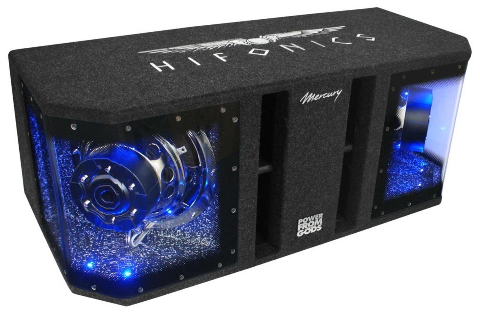 Hifonics MR 10 Dual-Subwoofer Auto-Subwoofer (800 W, max.: W 25 cm)