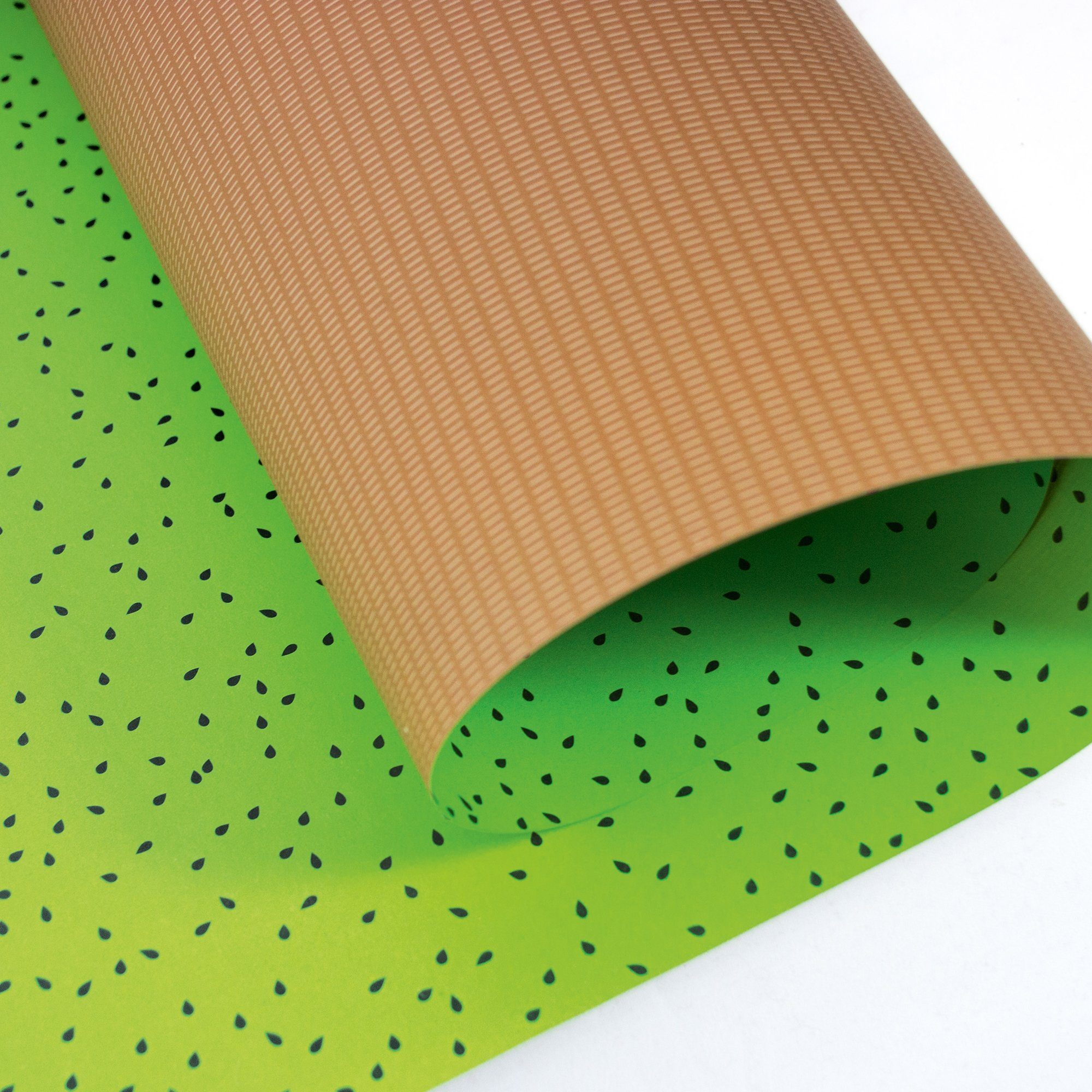 Bow & Hummingbird Geschenkpapier Geschenkpapier Kiwi, 100% Recyclingpapier
