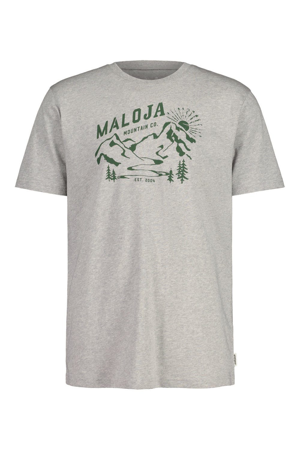 Maloja T-Shirt Maloja M Korabm. T-shirt Herren Kurzarm-Shirt Grey Melange