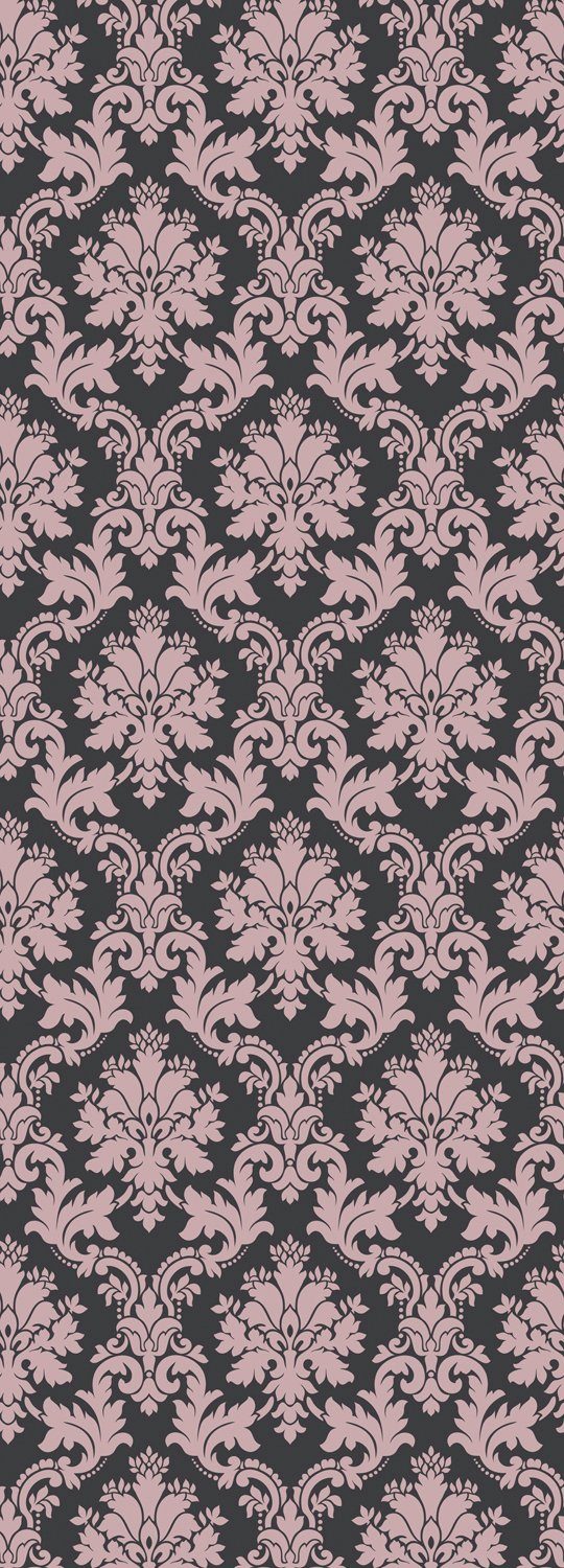 queence Vinyltapete Aishah, glatt, Antikoptik, Barock, Kunst, bedruckt, 90x250cm, selbstklebend, kinderleichte Anbringung, Sticker