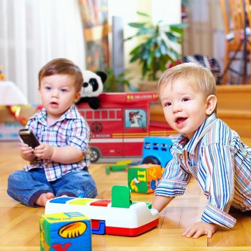 relaxdays Aufbewahrungsbox Sitzbox für Kinder, Sea Life