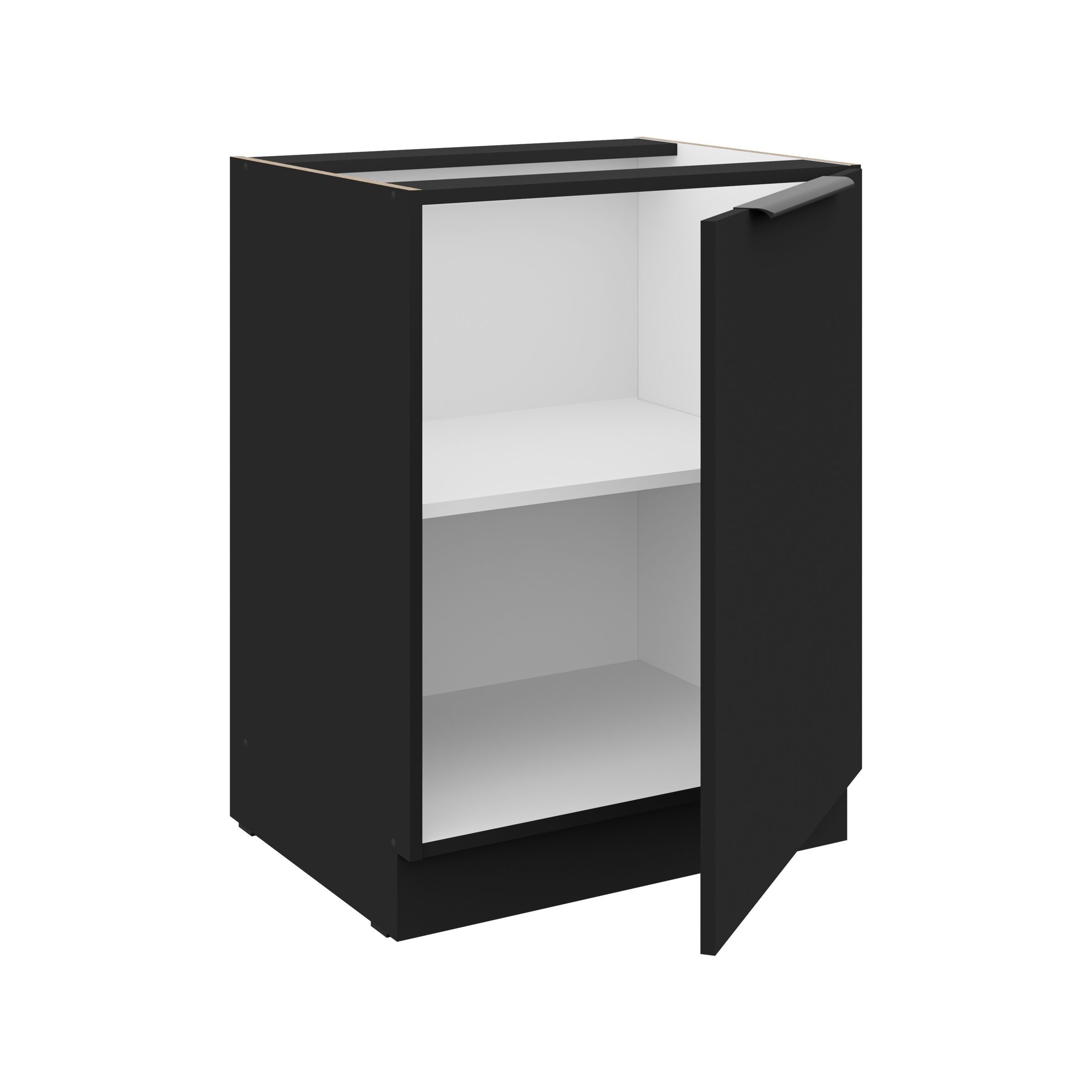 Küchen-Preisbombe Unterschrank 60 cm Küche SIENA Schwarz Küchenzeile Küchen günstig online kaufen