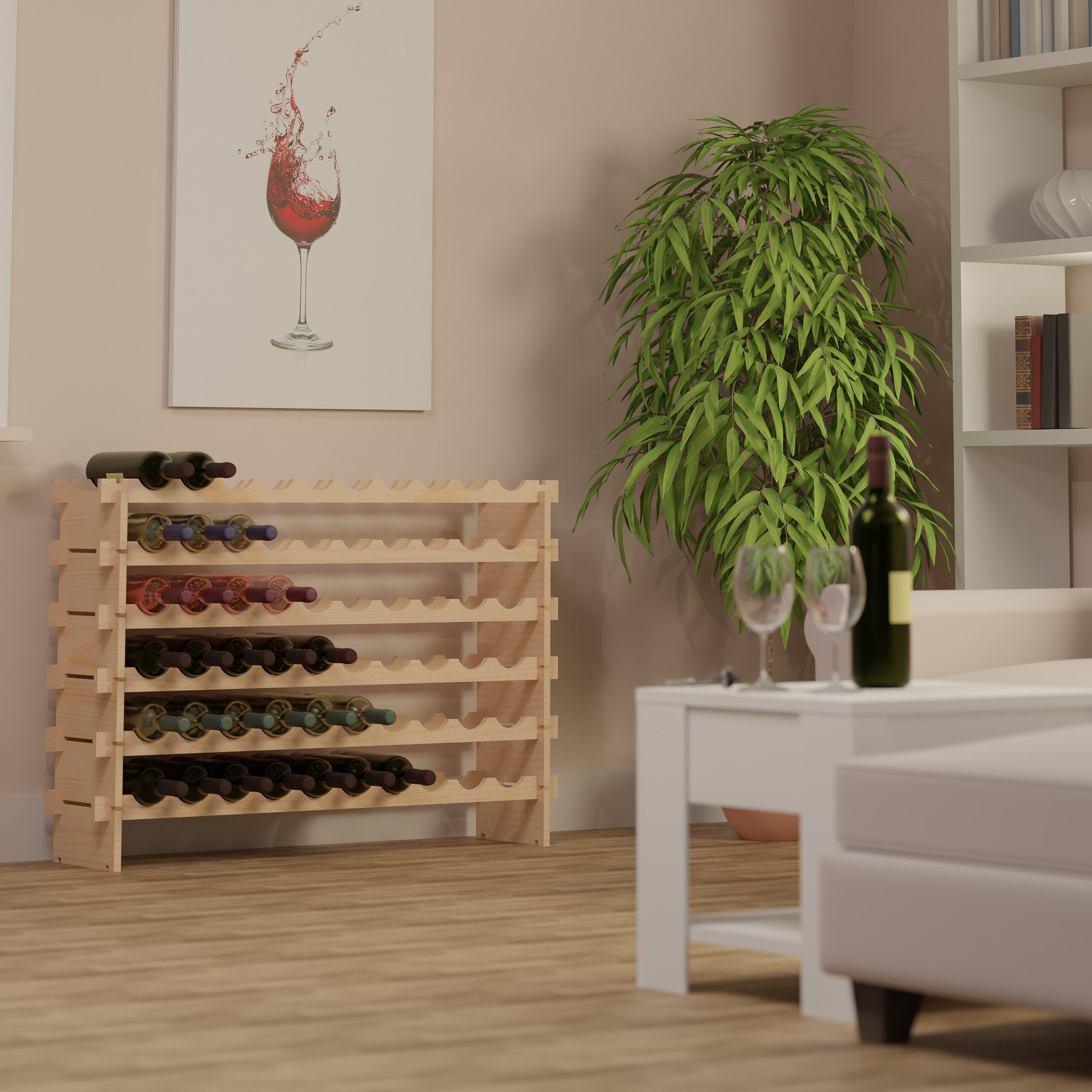 relaxdays Weinregal Erweiterbares Weinregal für Flaschen, günstig online kaufen