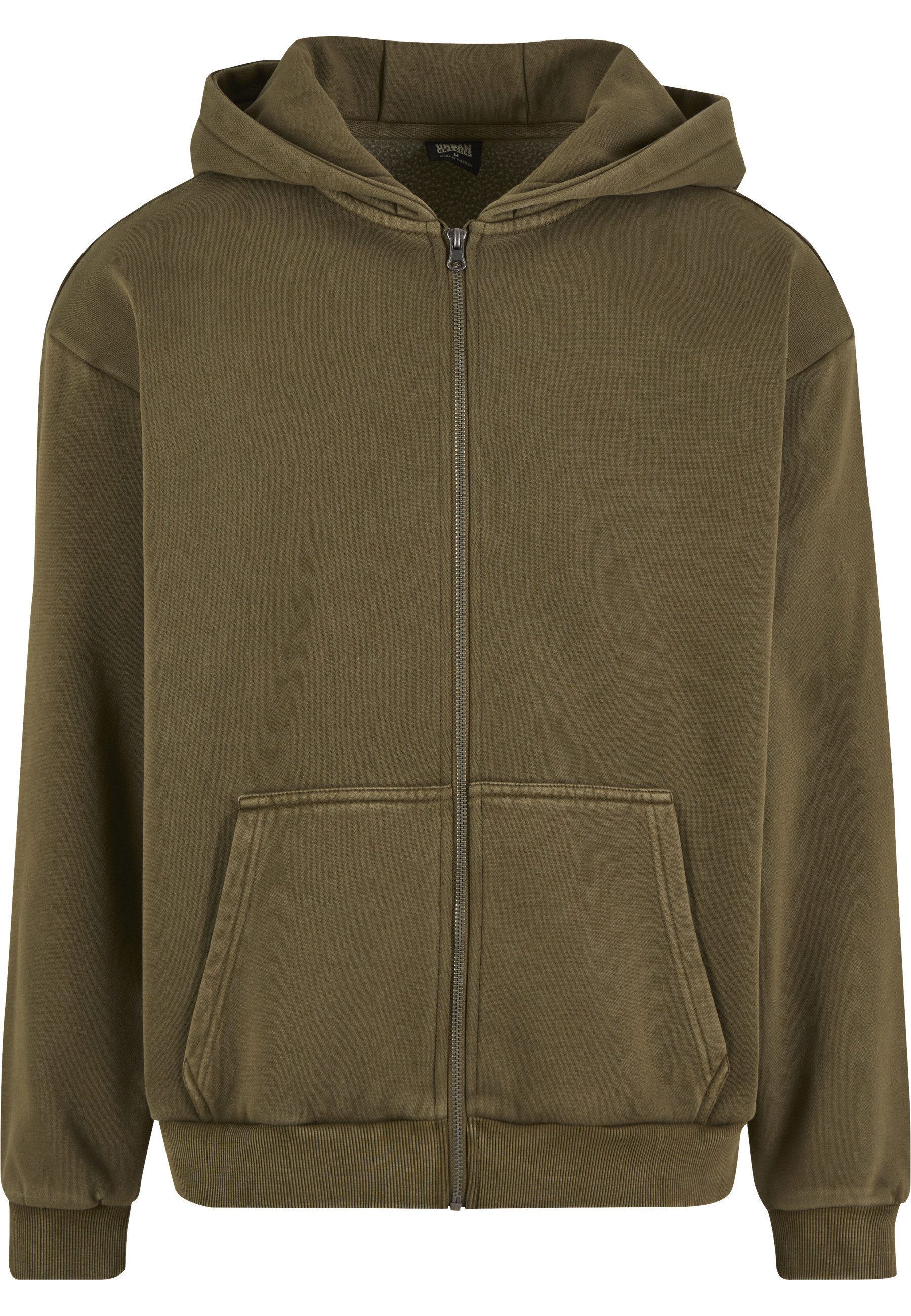 URBAN CLASSICS Sweatjacke Urban Classics Vintage Heavy Zip Hoodie