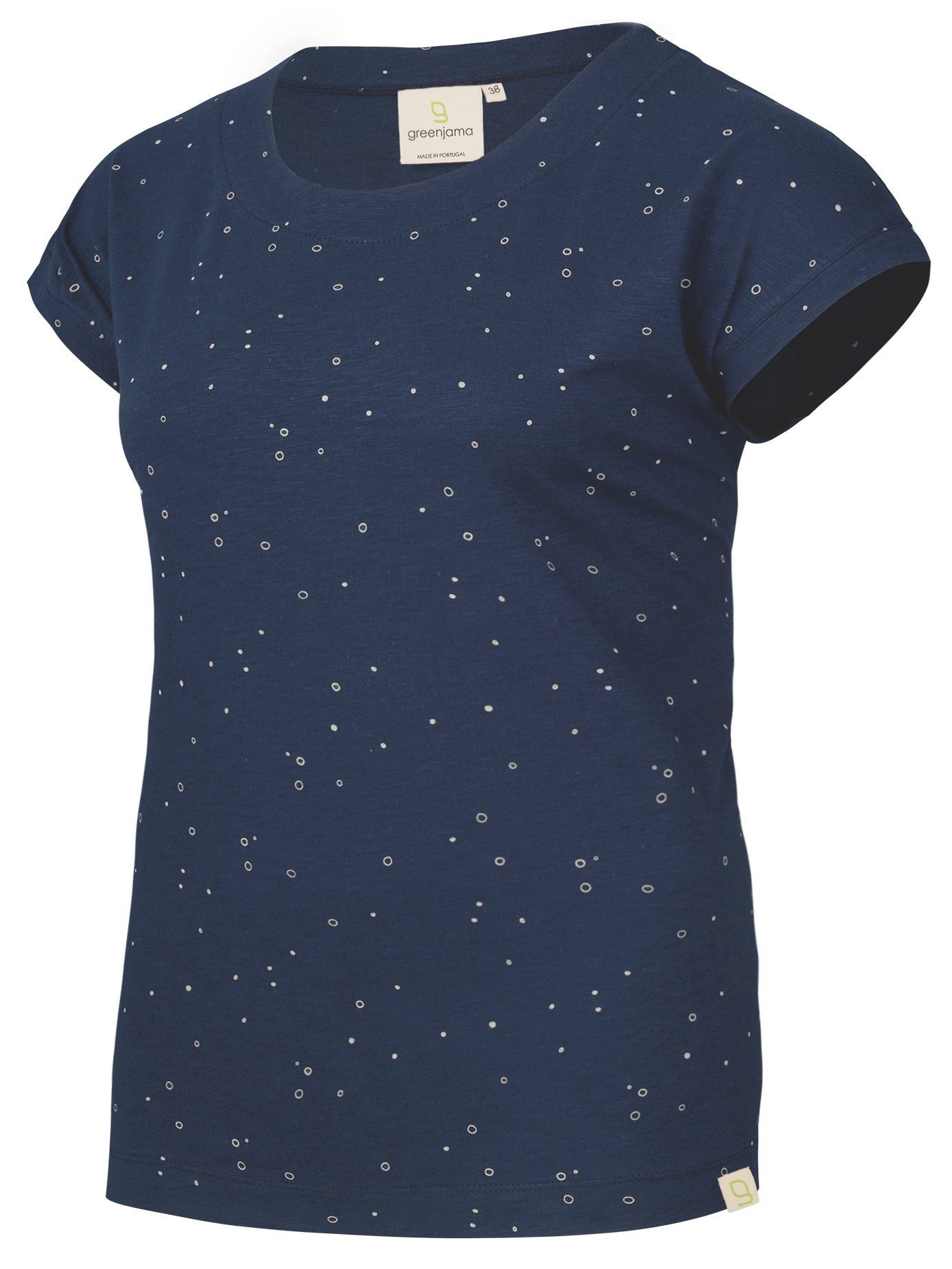 Pyjamaoberteil aus Slub Jersey mit Druck