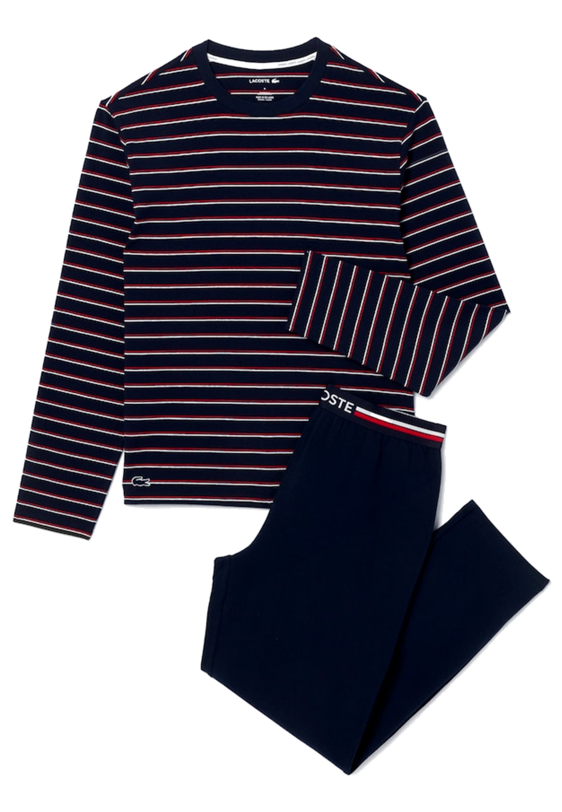 Lacoste Pyjama Schlafanzug Pyjama lang (Packung, 1 tlg) günstig online kaufen