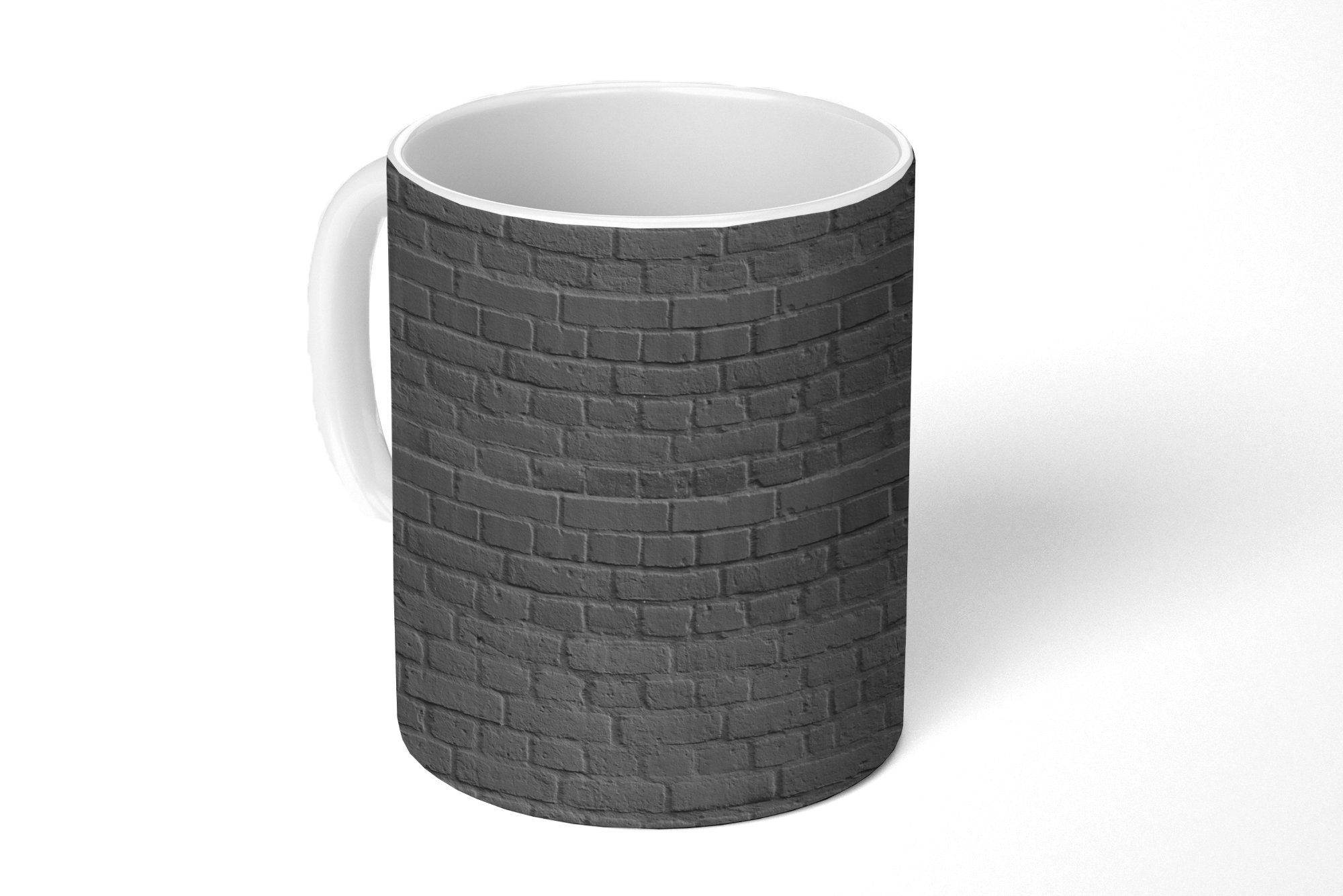 MuchoWow Tasse Wand - Schwarz - Chic - Muster, Keramik, Kaffeetassen, Teetasse, Becher, Teetasse, Geschenk