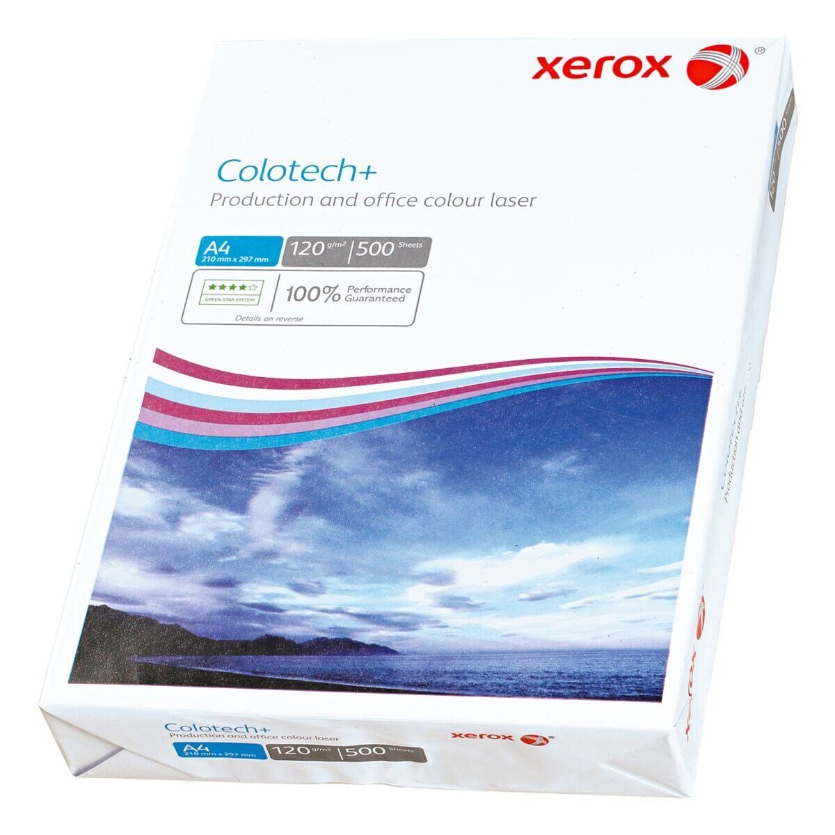 Xerox Farblaser-Druckerpapier Colotech+, Format DIN A4, 120 g/m², 164 CIE, 500 Blatt