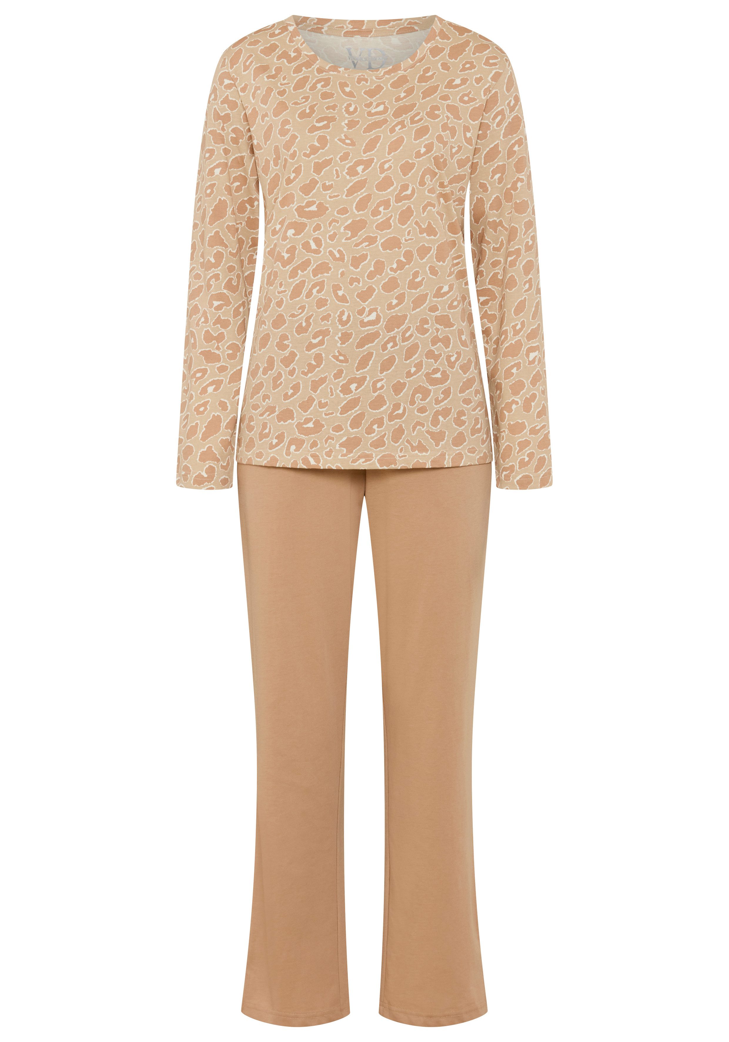 Vivance Dreams by Lascana Pyjama (Set) mit naturfarbenen Prints