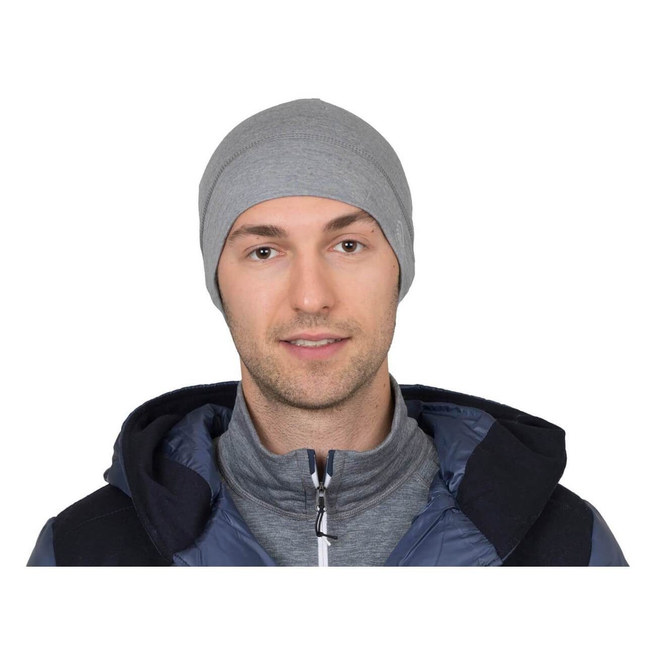 Giesswein Strickmütze Unisex Helm-Unterziehmütze Gamsstein