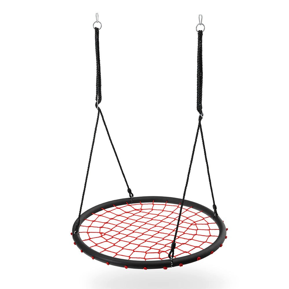 Nils Nestschaukel Tellerschaukel Netzschaukel Gartenschaukel, (Spar-Set, 1-tlg., Ø 100 cm wetterfest), 150 kg belastbar, Ø 100 cm, wetterfest