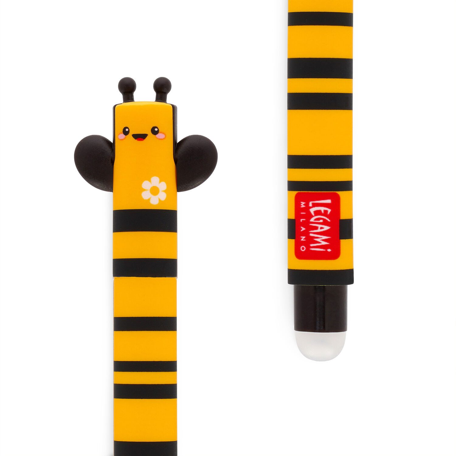 Legami Gelschreiber LEGAMI 2er Set Gel Stift BEE Biene und Hippo Nilpferd Stärke 0,7mm