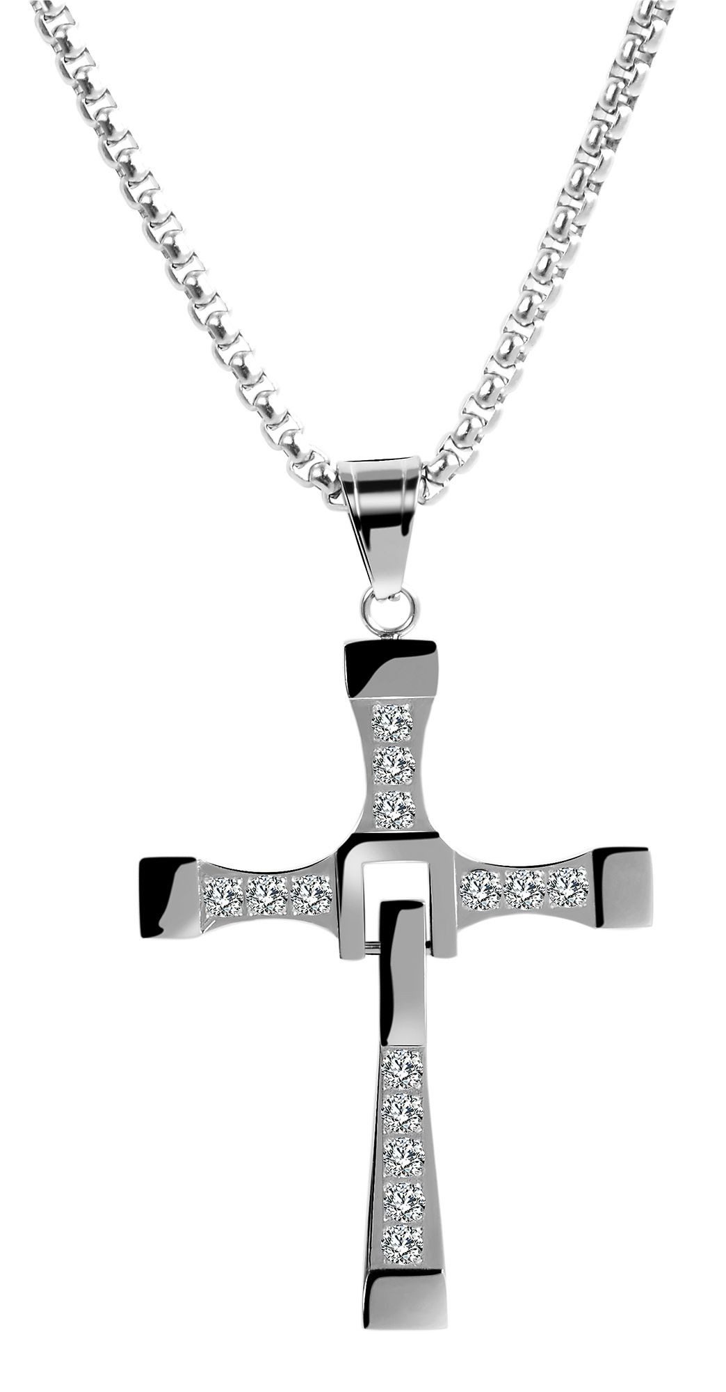 AKZENT Kette mit Anhänger Kless Edelstahl silber Damen wasserfest günstig online kaufen