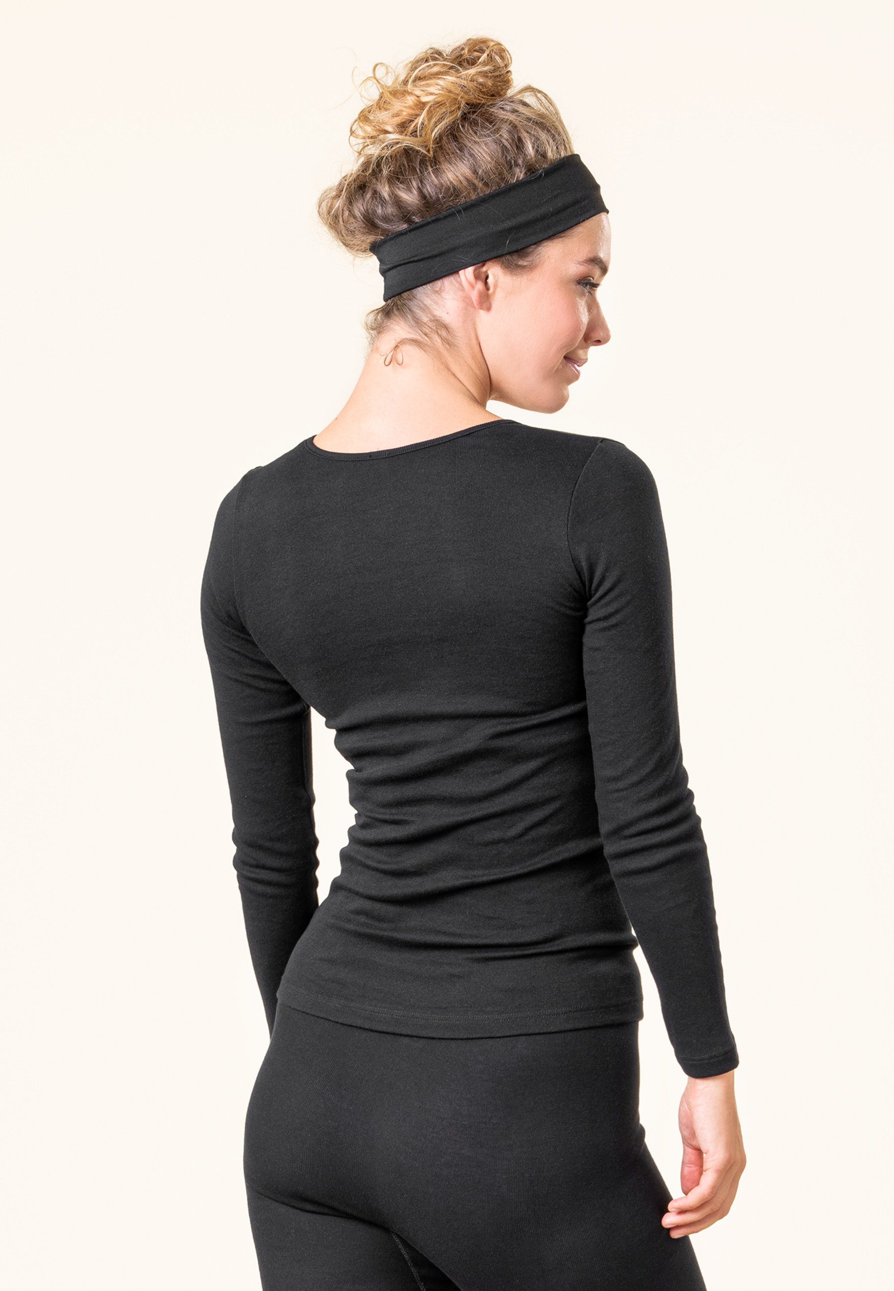 LIVING CRAFTS Langarmhemd JOHANNA GOTS zertifiziert