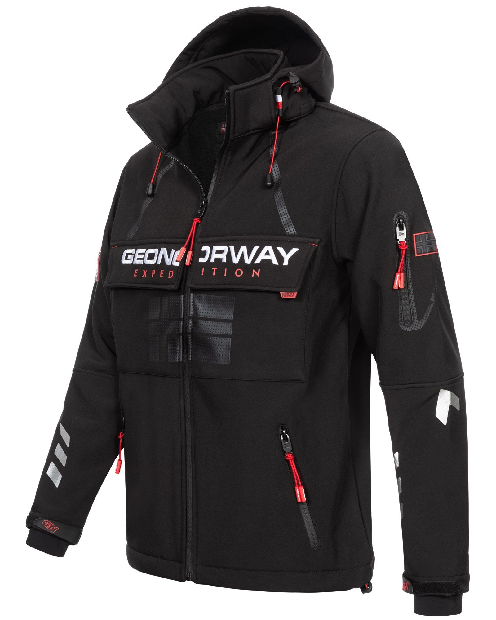 Geographical Norway Softshelljacke Herren Frühlings Jacke Softshelljacke Übergangs Jacke Outdoor Regen