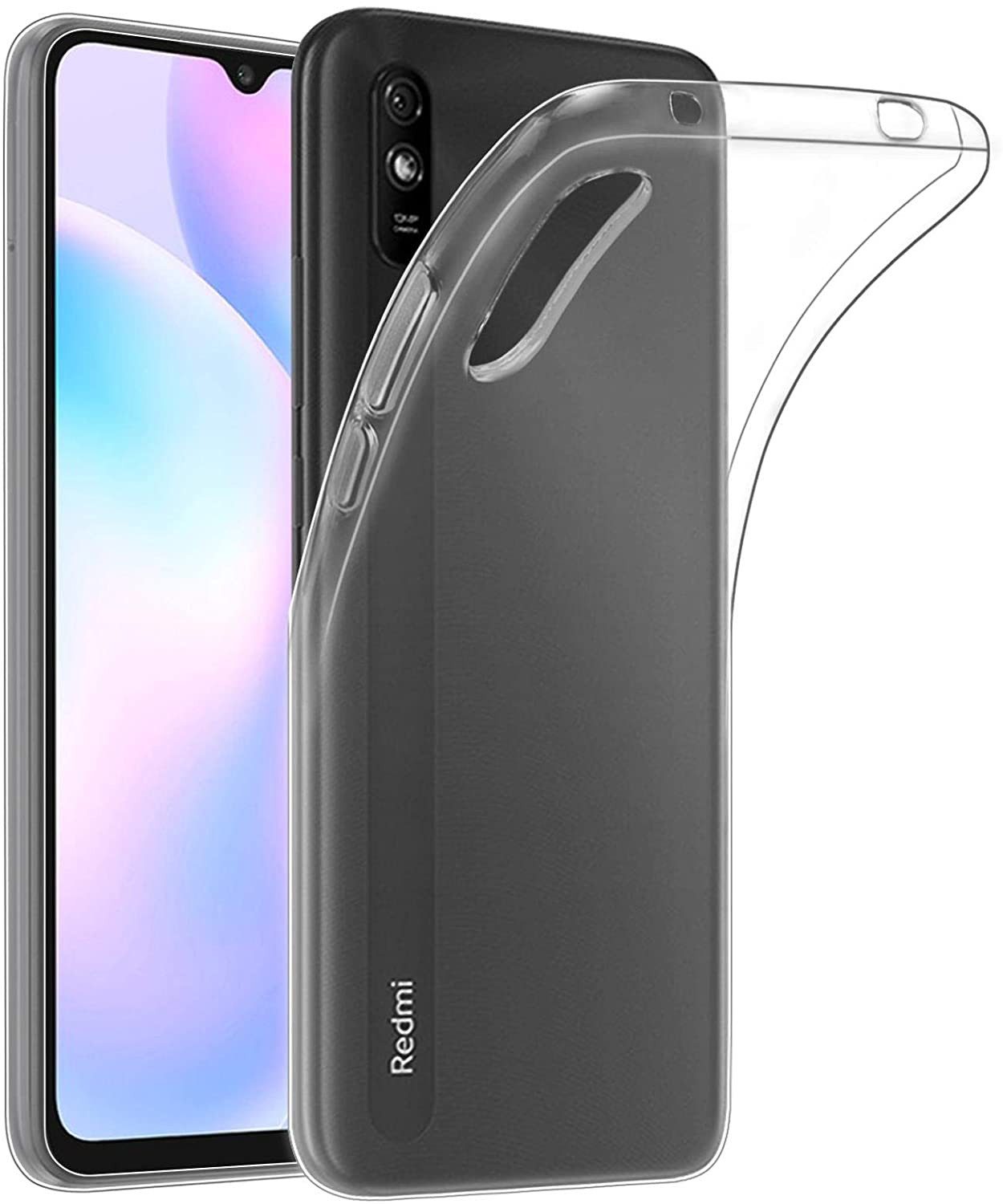 Wisam Smartphone-Hülle Wisam® Xiaomi Redmi 9A 6,53" Silikon Case Schutzhülle Hülle 16,59 cm (6,53 Zoll)