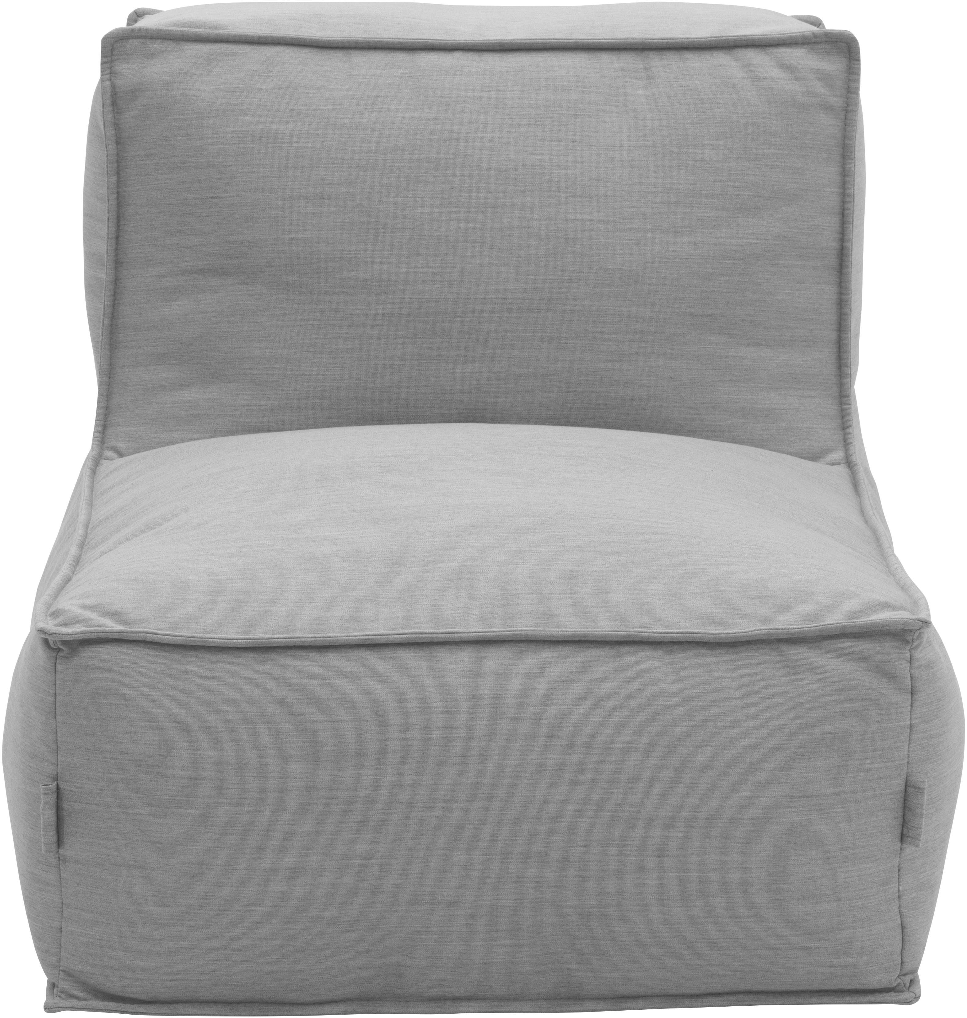 DOMO collection Sofaelement Fiu: einfach aufblasbar, für Camping, Garten, Terrasse, Balkon, wetterfester Outdoor Sessel 75/115/73 cm, klein verstaubar