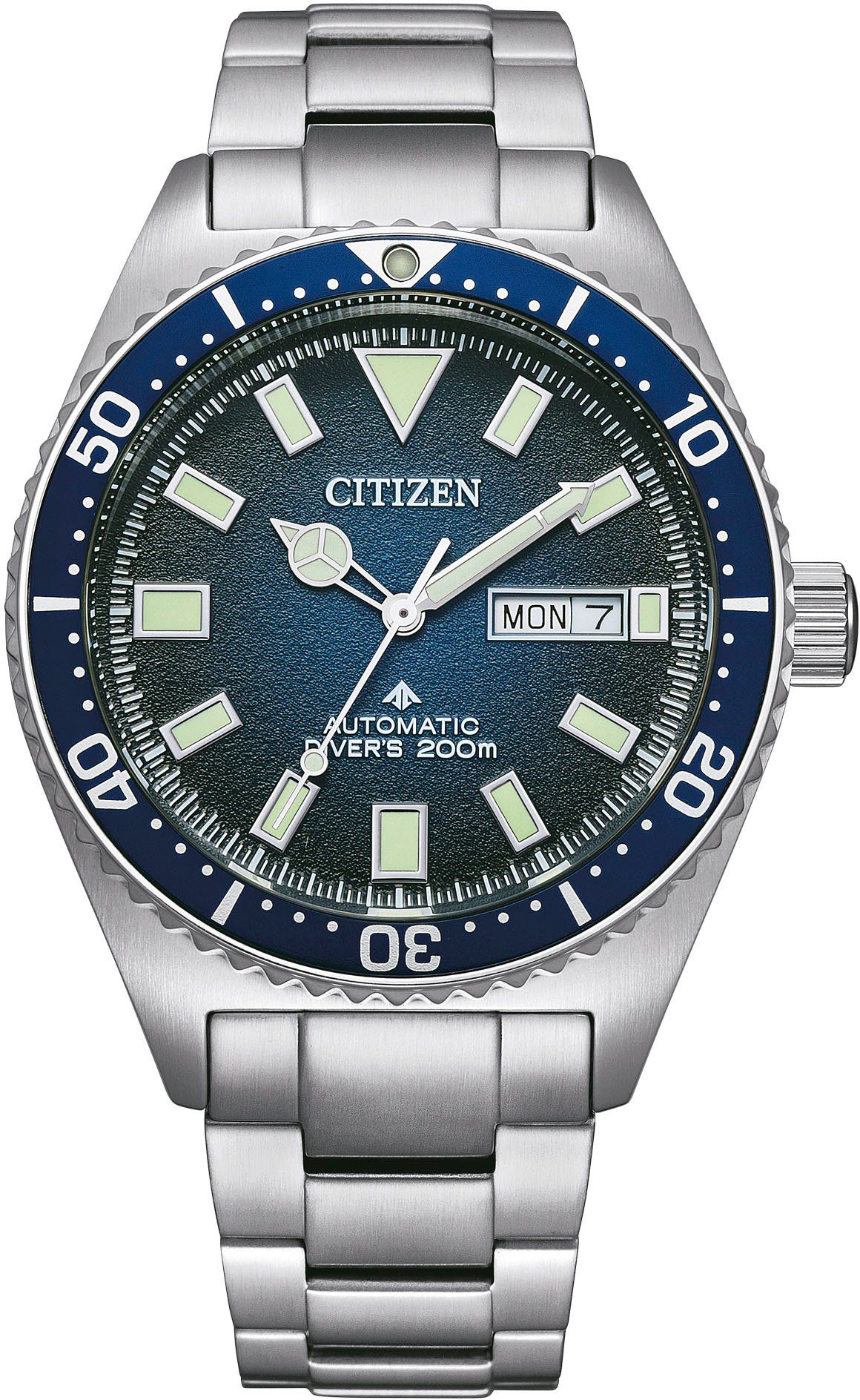 Citizen Automatikuhr NY0129-58LE, Armbanduhr, Herrenuhr, Damenuhr, Taucheruhr, bis 20 bar wasserdicht