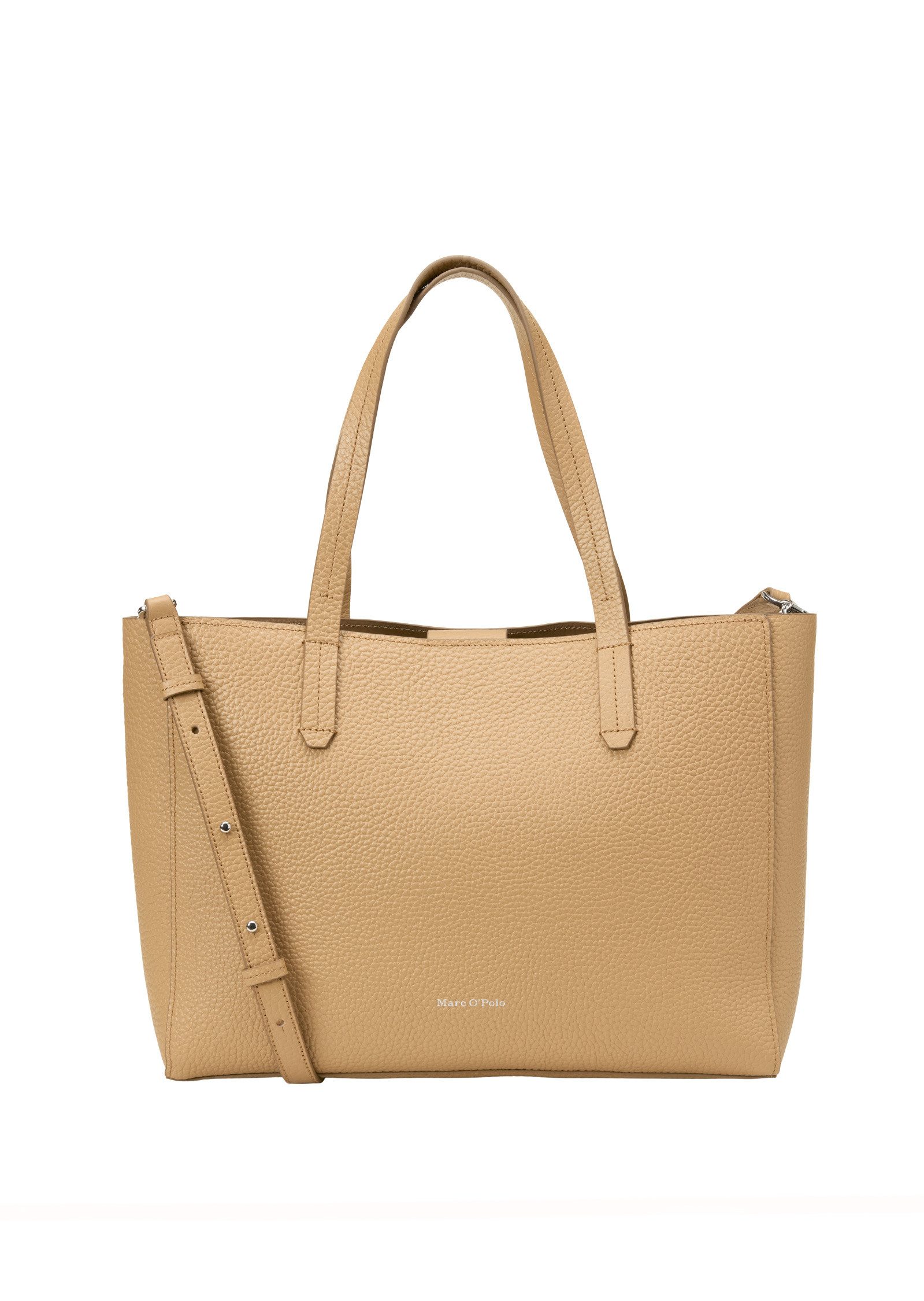 Shopper aus genarbtem Rindleder