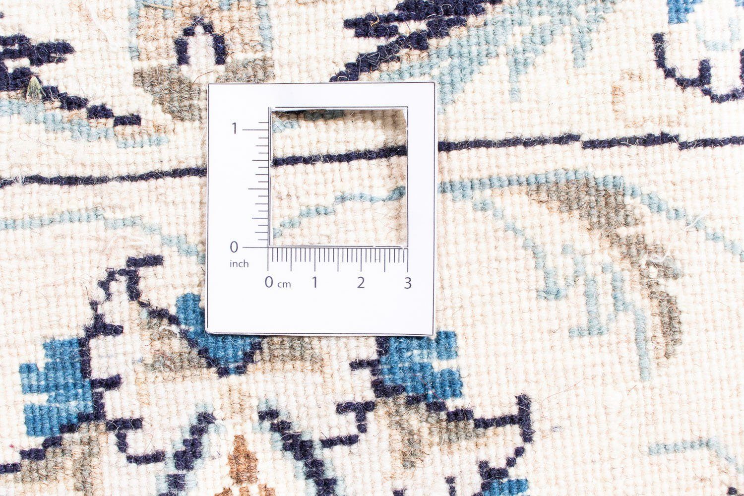 Orientteppich Perser - Nain Höhe: Einzelstück - Handgeknüpft, x cm rund 10 dunkelblau, Wohnzimmer, mm, Zertifikat - 243 morgenland, rund, 243 mit