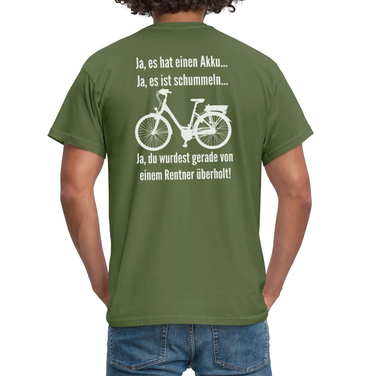 Spreadshirt T-Shirt Vom Rentner Überholt E-Bike Lustiger Spruch Männer T-Shirt (1-tlg)