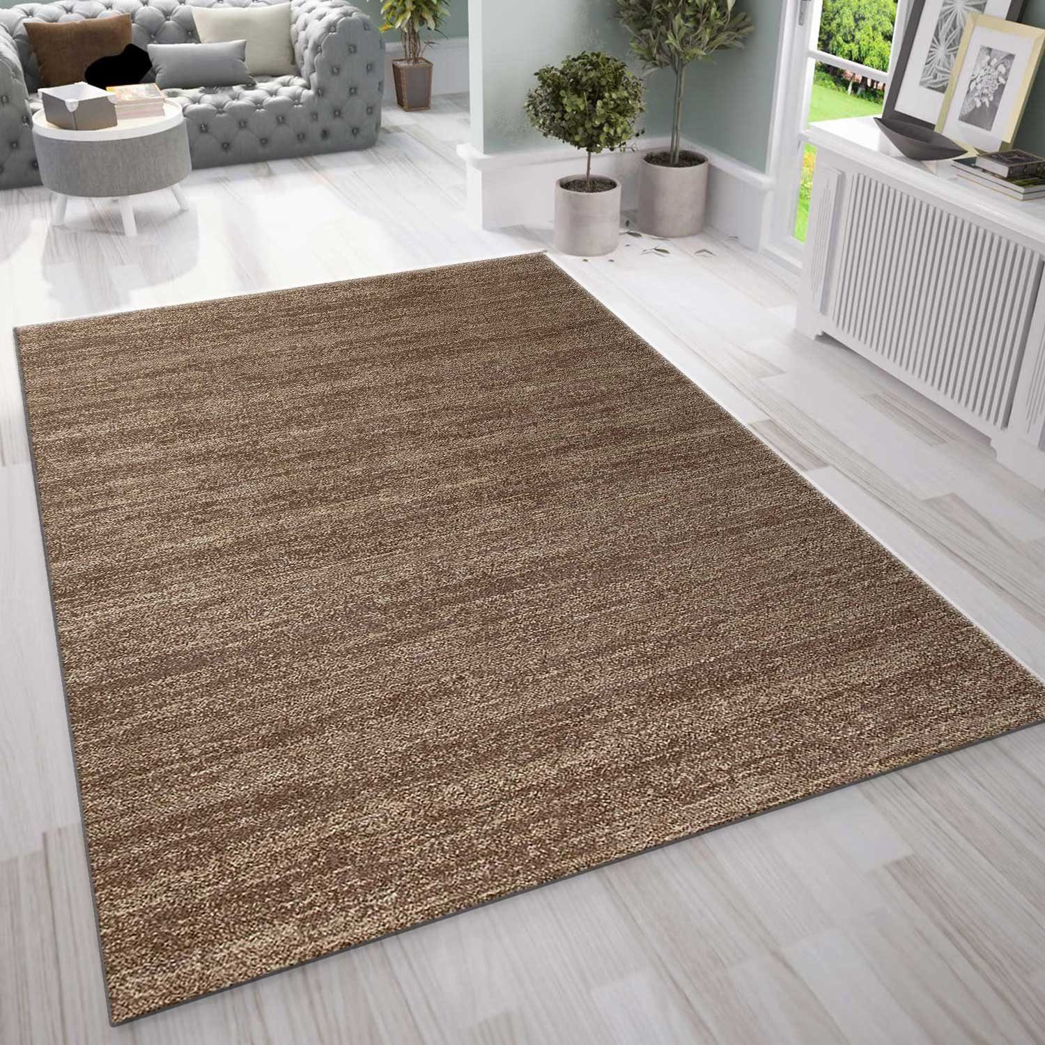 Vimoda Teppich Viva, Meliert Kurzflor Uni, günstig online kaufen