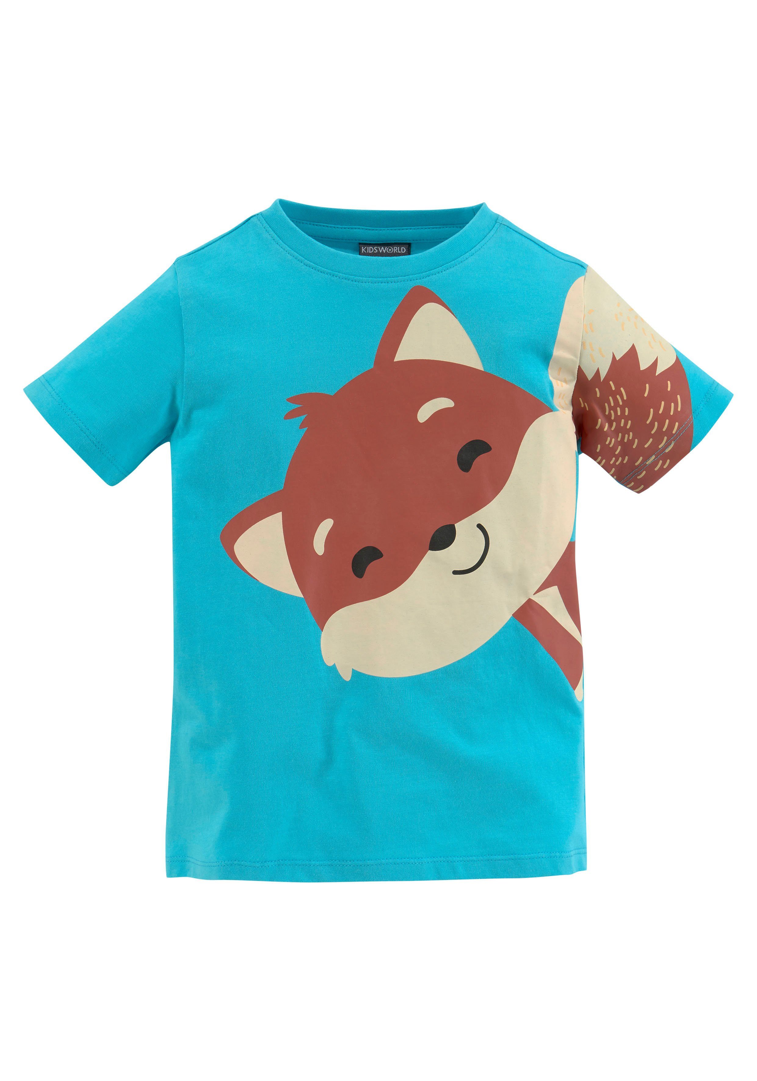 KIDSWORLD Shirt & Hose (Spar-Set, & T-SShirt im Sweatbermudas Fuchs Set 2-tlg)