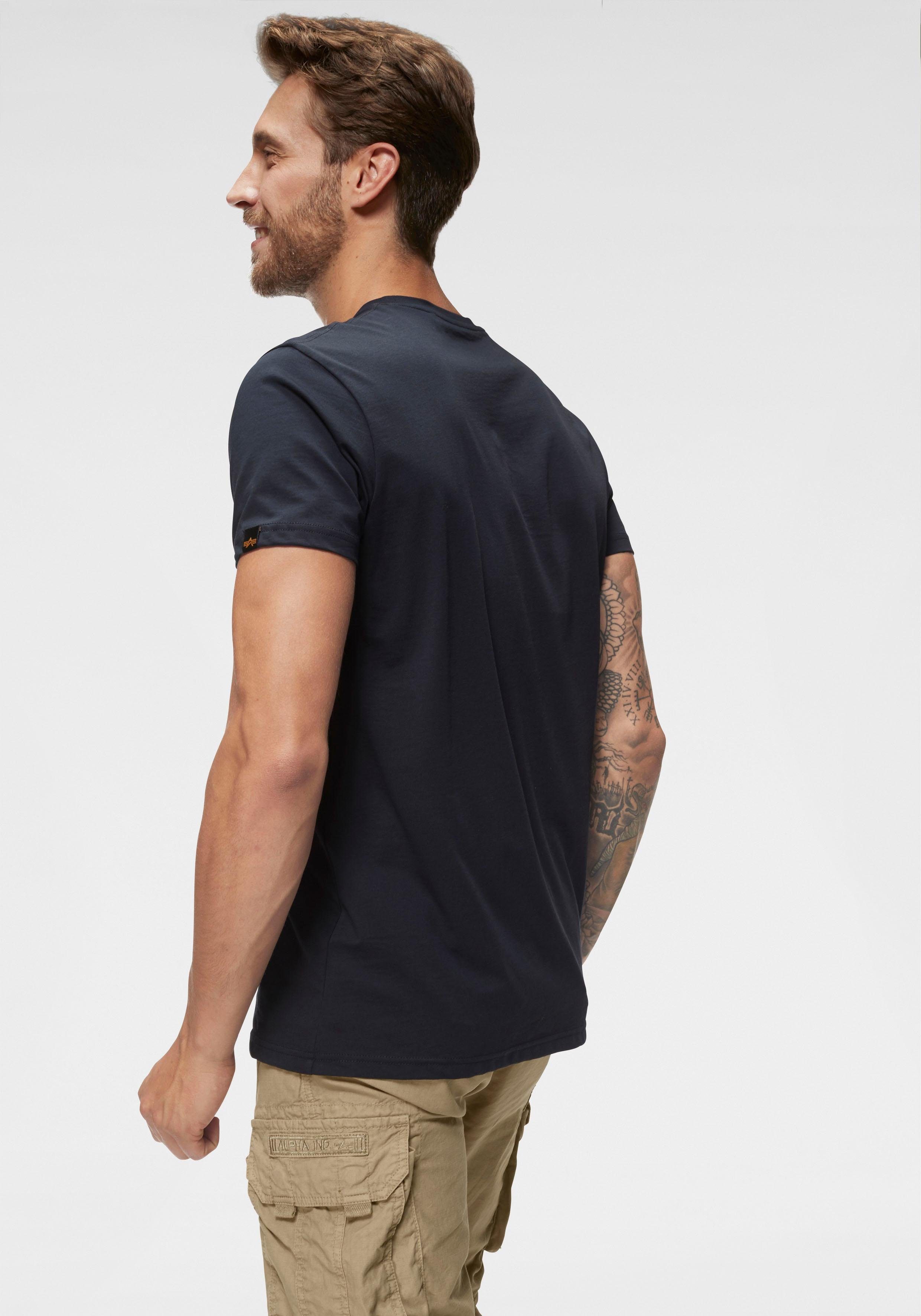 Alpha Industries Rundhalsshirt BASIC T SMALL LOGO Baumwolle, regular fit günstig online kaufen