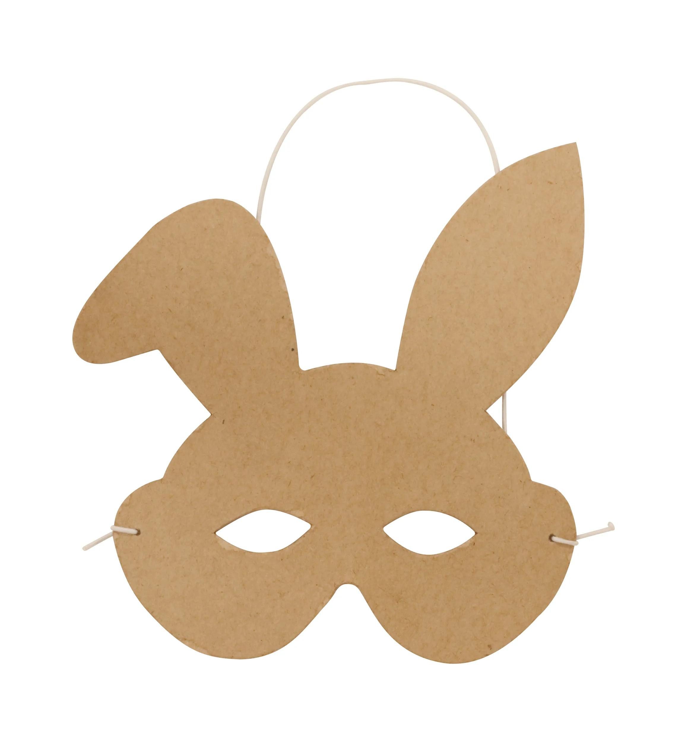 CLAIREFONTAINE Papierdekoration 5x Kindermaske Hase AC938C, Verkleidung