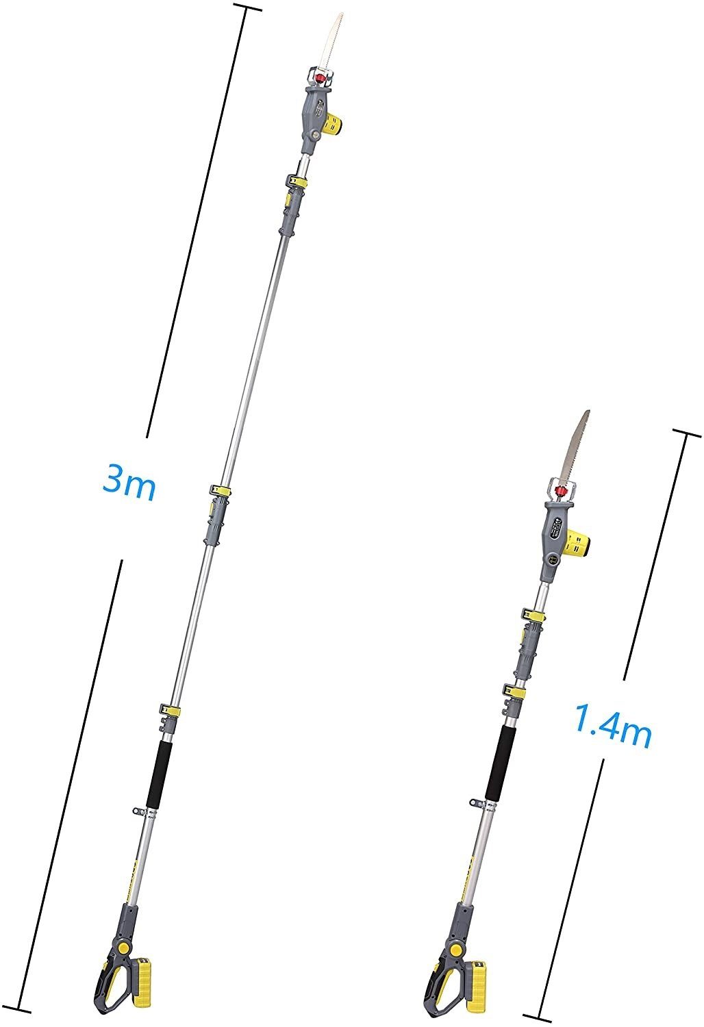 Fanztool Akku-Kettensäge Akku Hochentaster Säbelsäge Teleskop günstig online kaufen